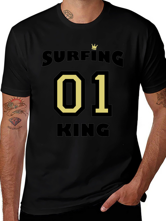 Surfing King 01 T-Shirt - Stylish Mens Tee