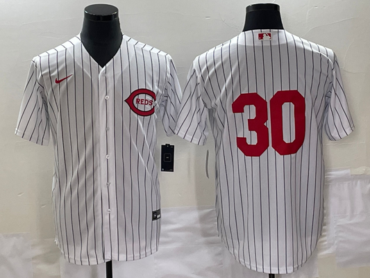 Men's Cincinnati Reds Ken Griffey Jr. #30 White 2022 MLB at Field of Dreams Game Authentic Player Jerseys