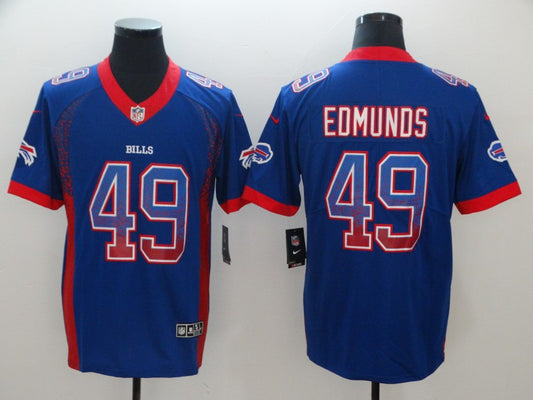Men's Buffalo Bills Tremaine Edmunds #49 Blue Game Jerseys