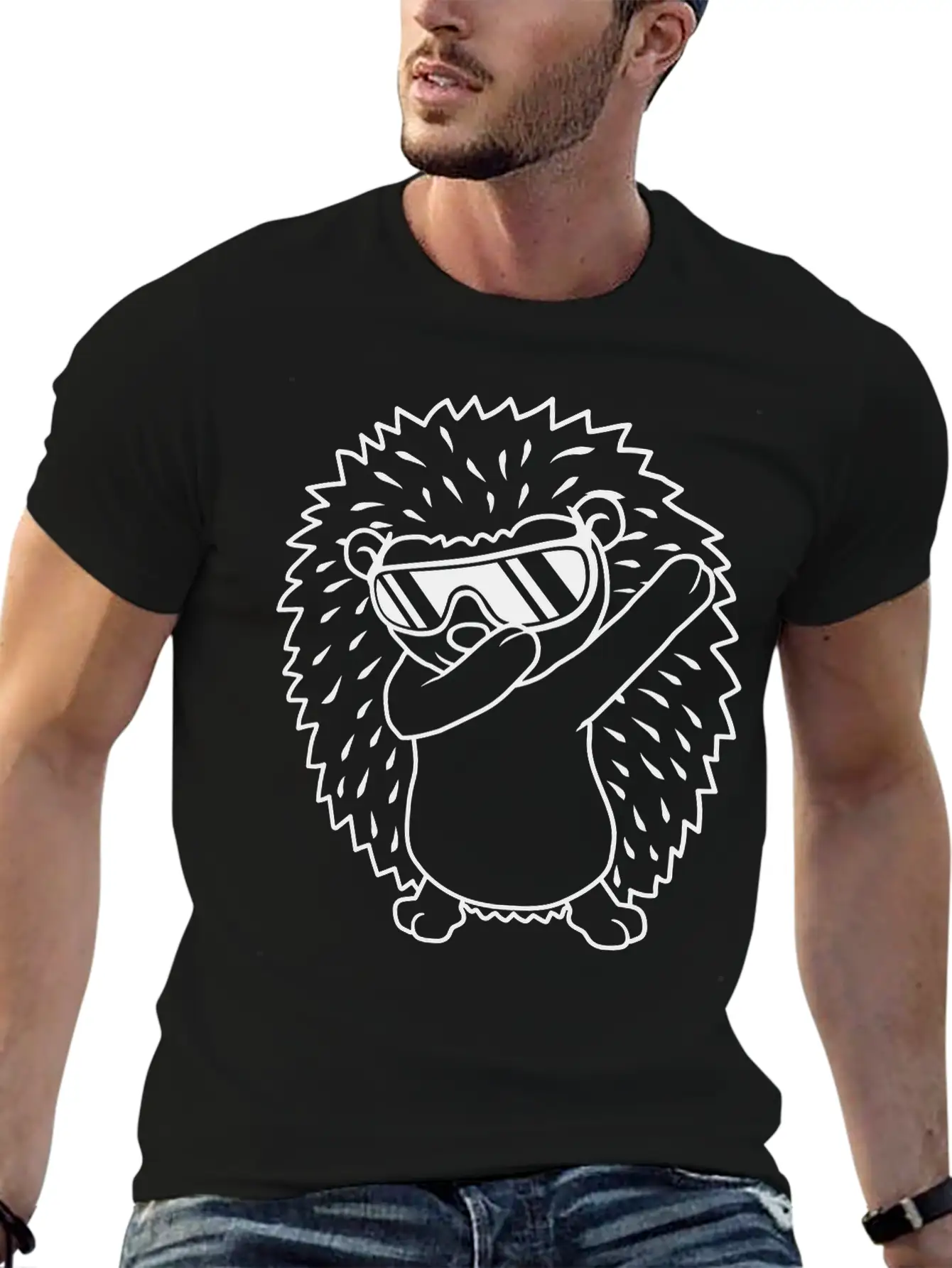 Dabbing Hedgehog Dab Dance Comfortable Minimalist Graphic Tee – Summer Style Essential