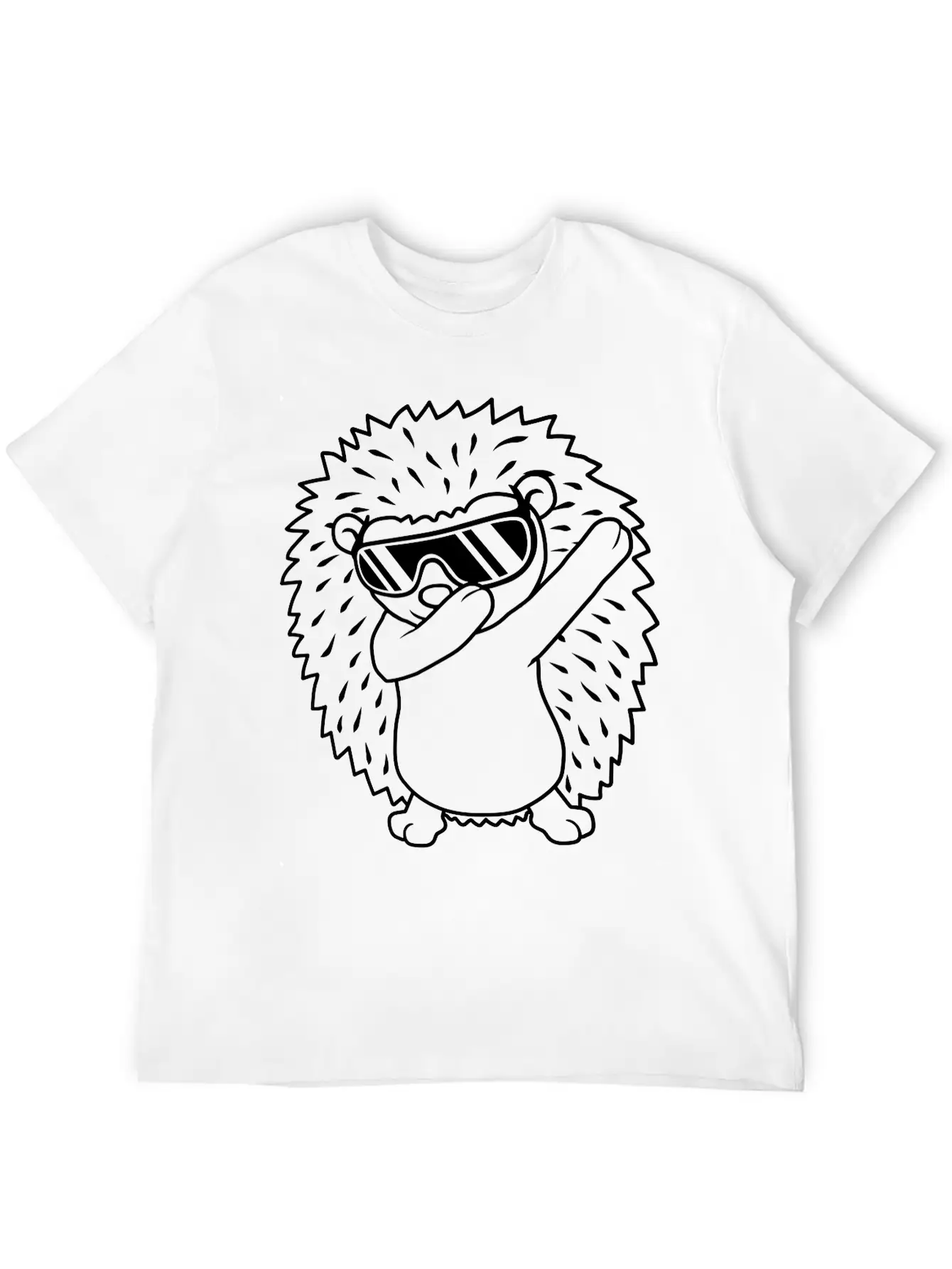 Dabbing Hedgehog Dab Dance Comfortable Minimalist Graphic Tee – Summer Style Essential