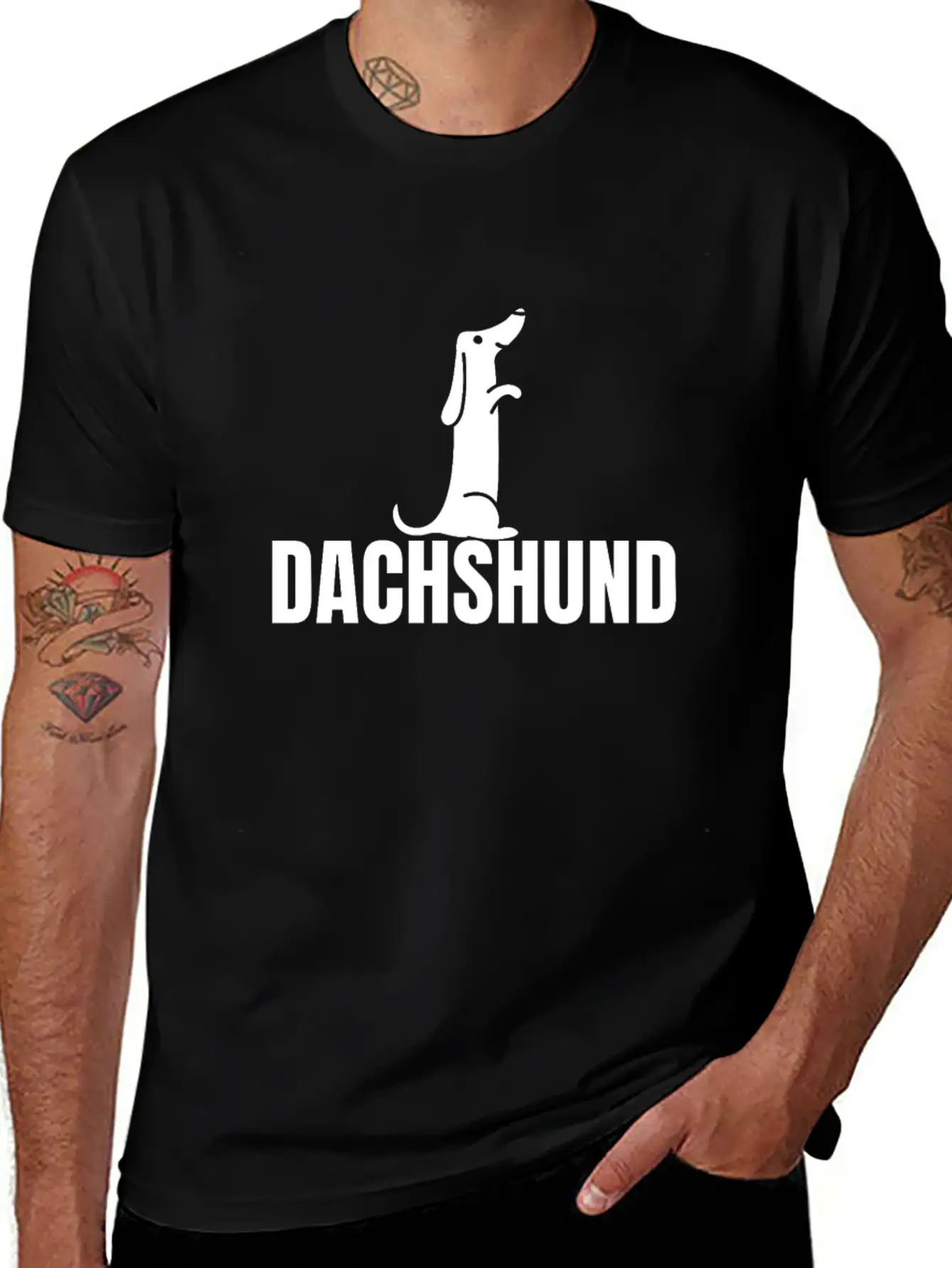 Dachshund Dog Comfortable Minimalist Graphic Tee – Summer Style Essential