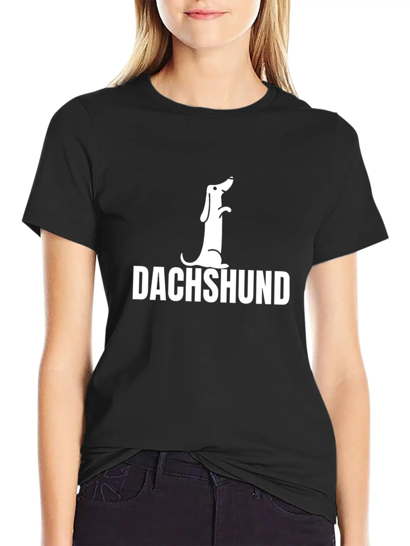 Dachshund Dog Comfortable Minimalist Graphic Tee – Summer Style Essential
