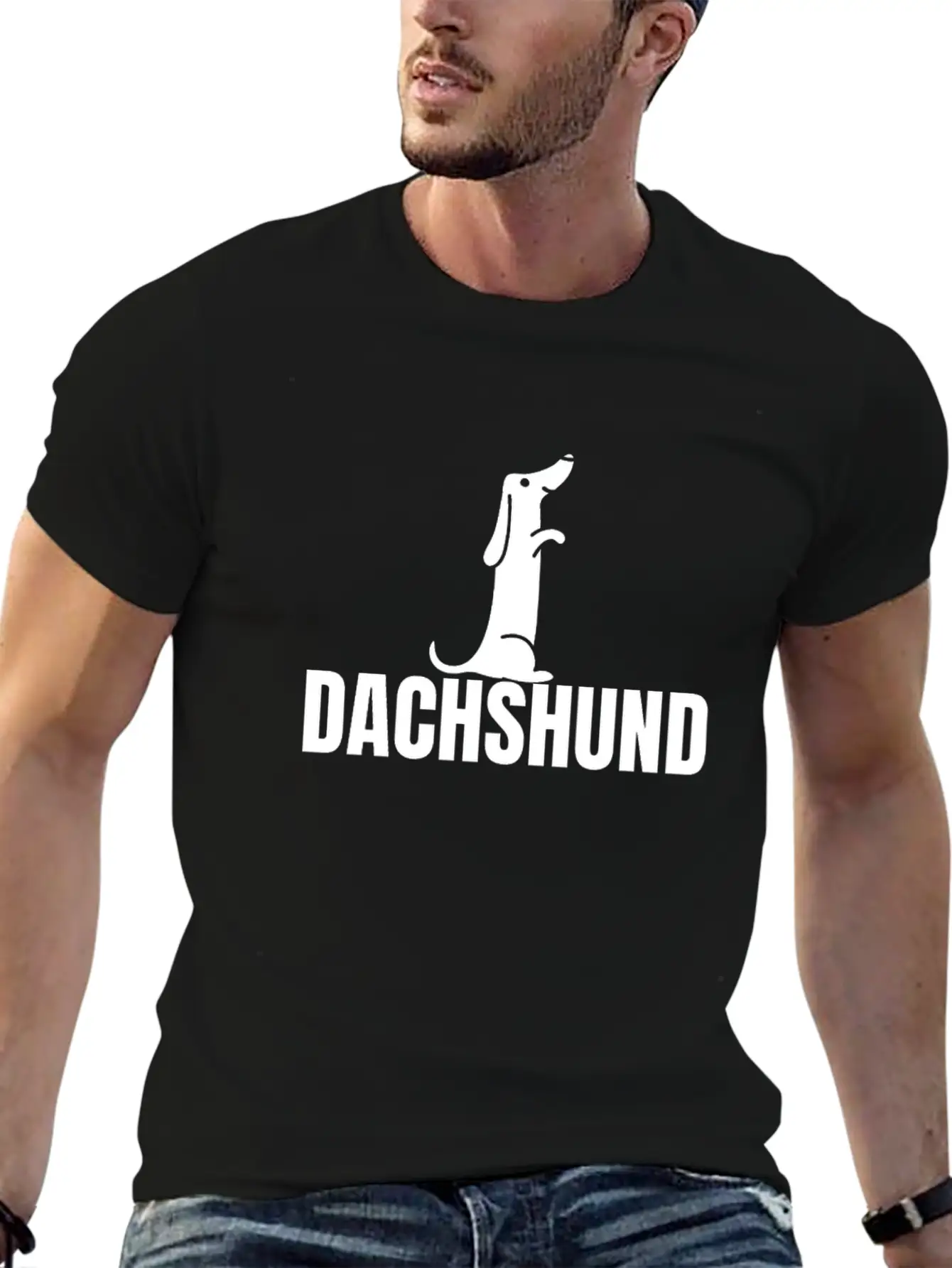 Dachshund Dog Comfortable Minimalist Graphic Tee – Summer Style Essential