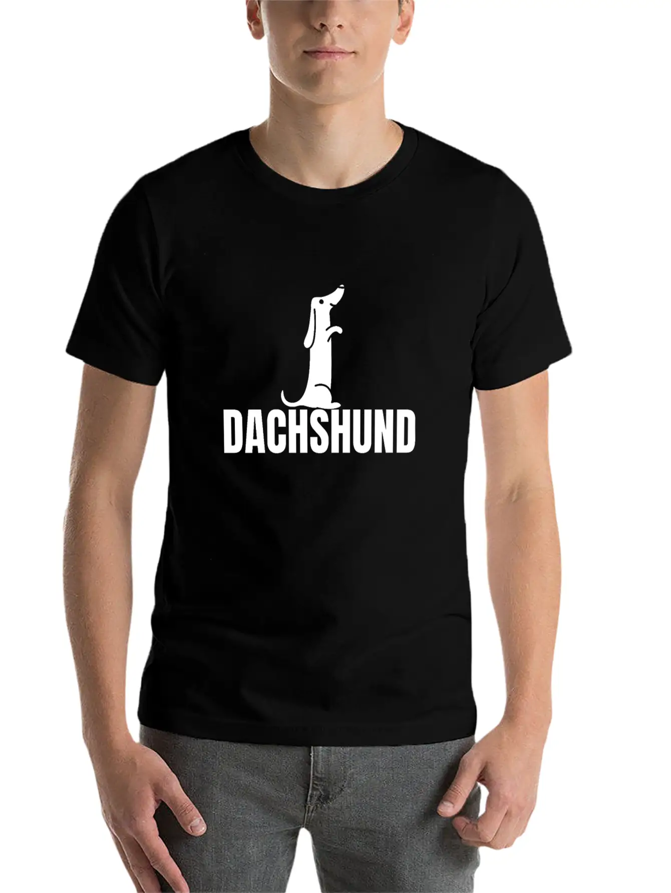 Dachshund Dog Comfortable Minimalist Graphic Tee – Summer Style Essential