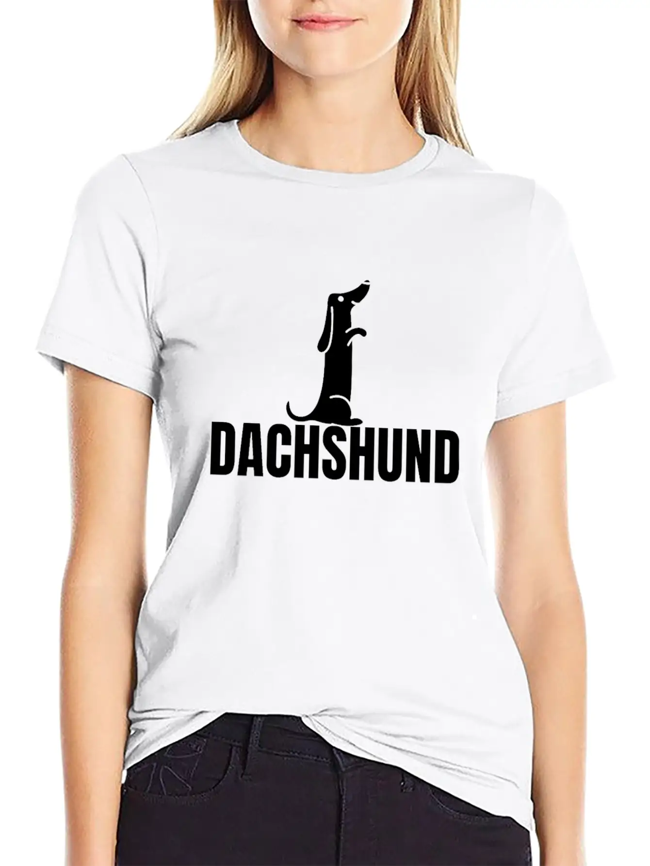 Dachshund Dog Comfortable Minimalist Graphic Tee – Summer Style Essential