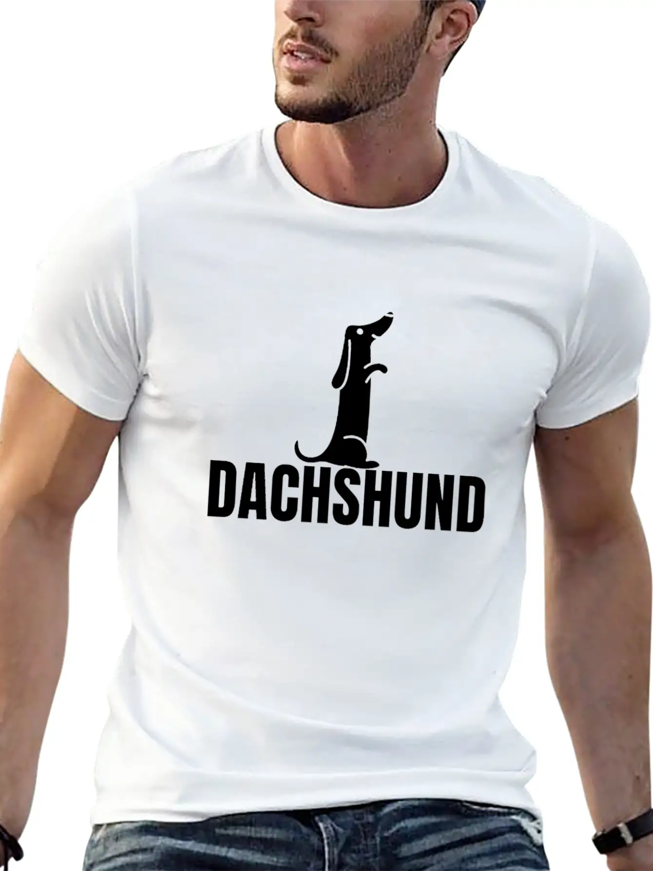 Dachshund Dog Comfortable Minimalist Graphic Tee – Summer Style Essential
