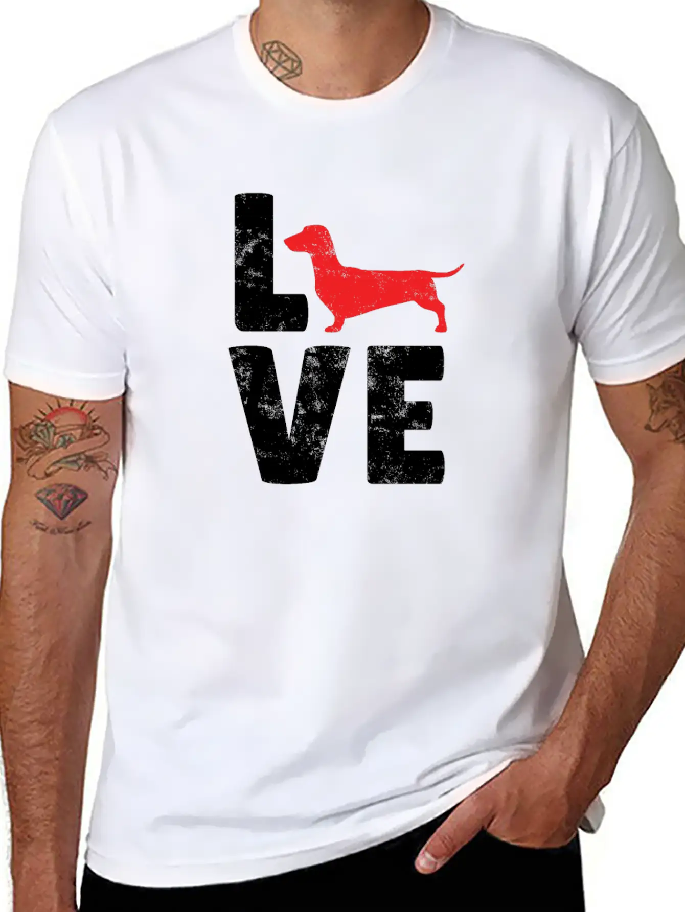 Dachshund Dog Owner Dog Love Gift Idea Essential Unisex Summer Tee – Soft Cotton Casual Fit