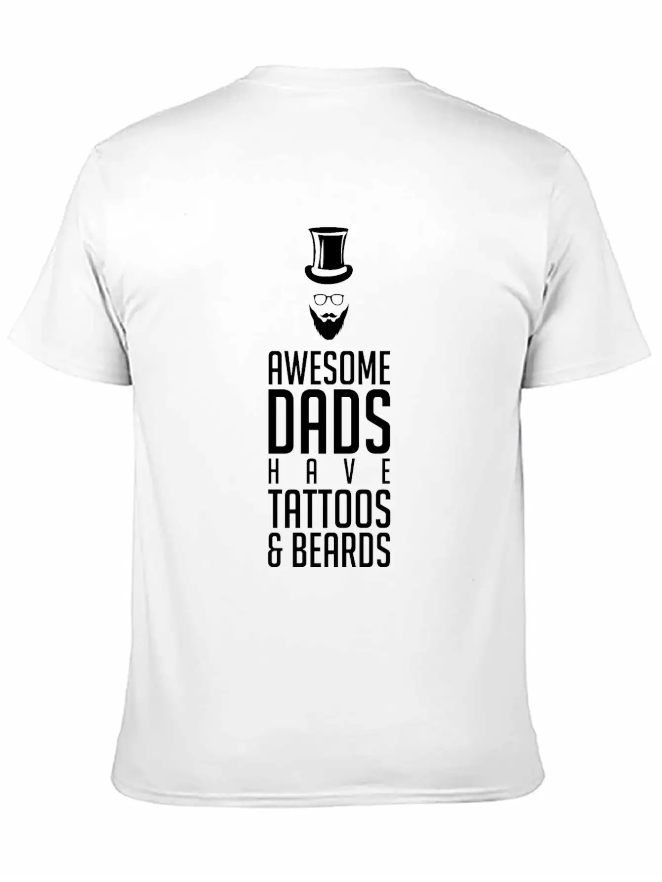 Dad Tattoo Unisex Short Sleeve Soft Cotton T-Shirt – Casual Everyday Wear