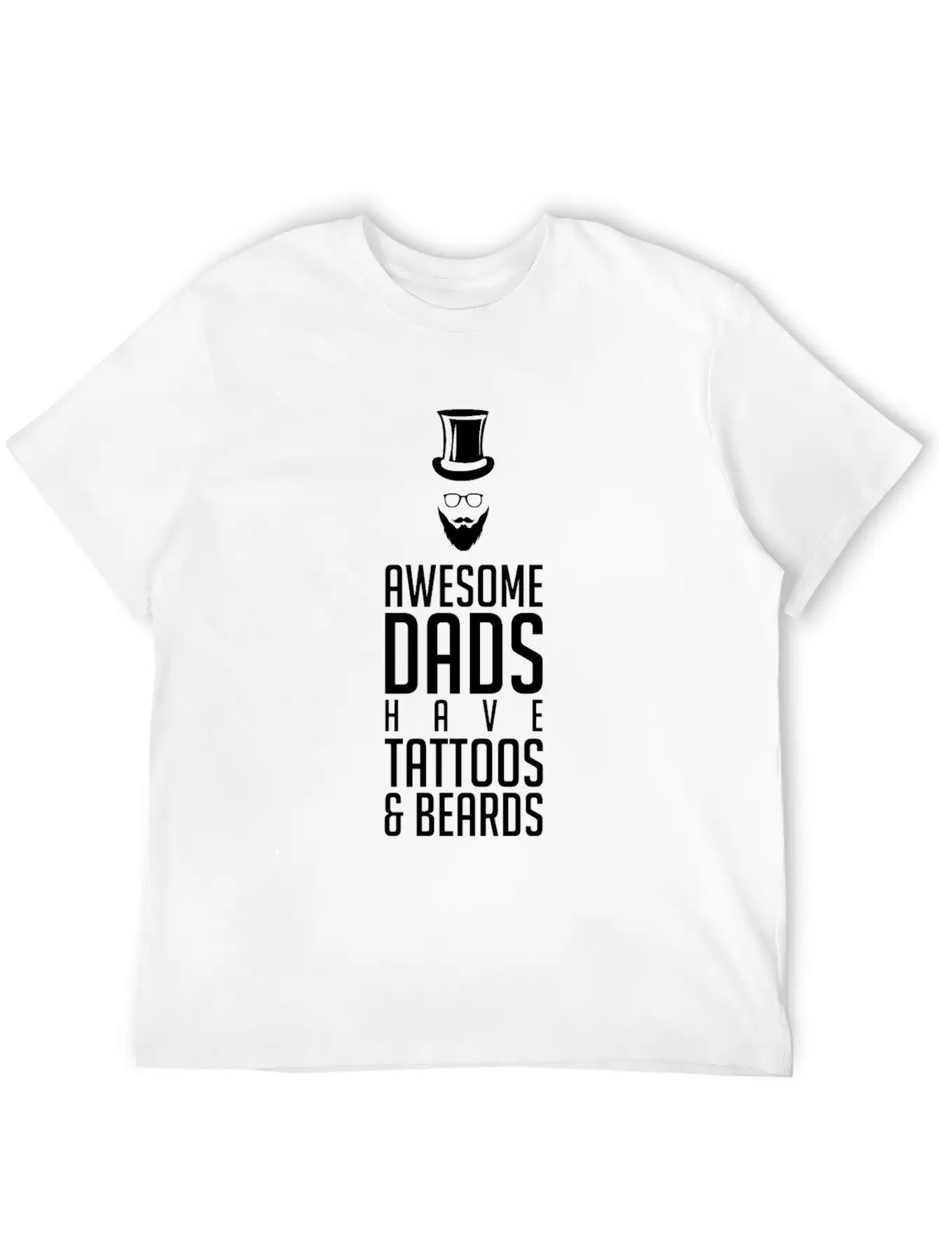 Dad Tattoo Unisex Short Sleeve Soft Cotton T-Shirt – Casual Everyday Wear