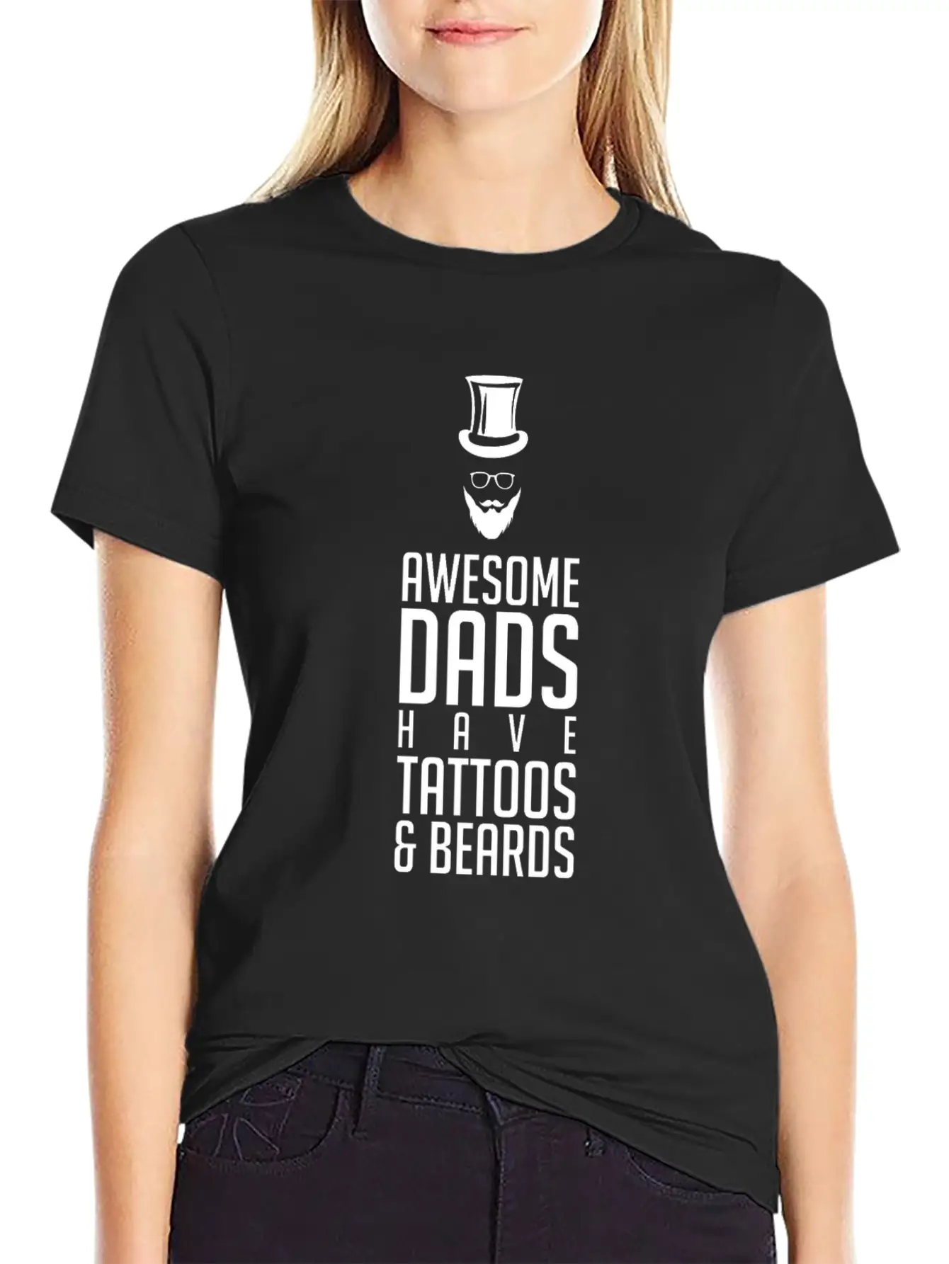 Dad Tattoo Unisex Short Sleeve Soft Cotton T-Shirt – Casual Everyday Wear