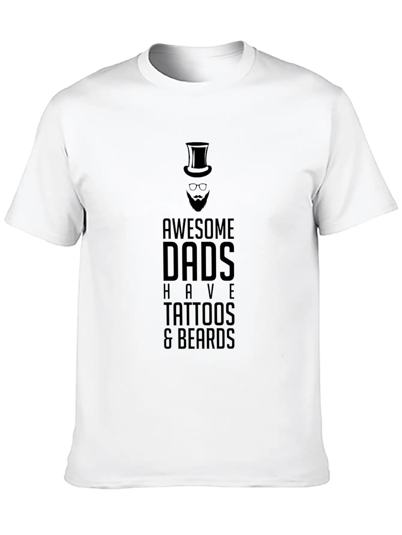 Dad Tattoo Unisex Short Sleeve Soft Cotton T-Shirt – Casual Everyday Wear
