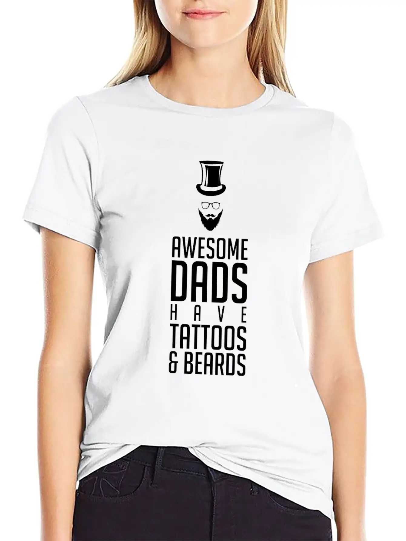 Dad Tattoo Unisex Short Sleeve Soft Cotton T-Shirt – Casual Everyday Wear