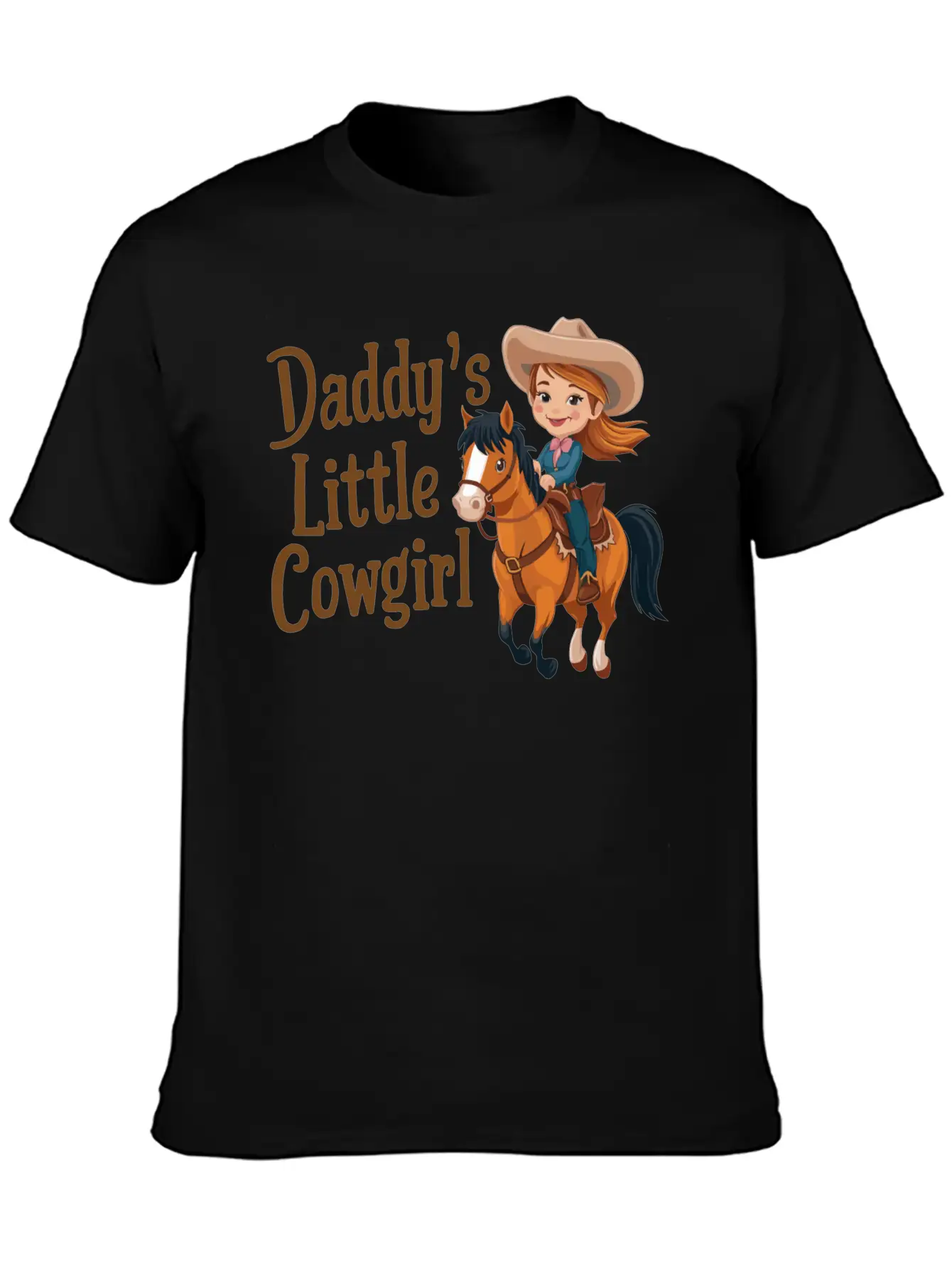 Daddy's Little Cowgirl Stylish Everyday T-Shirt – Unisex Basic Cotton Tee