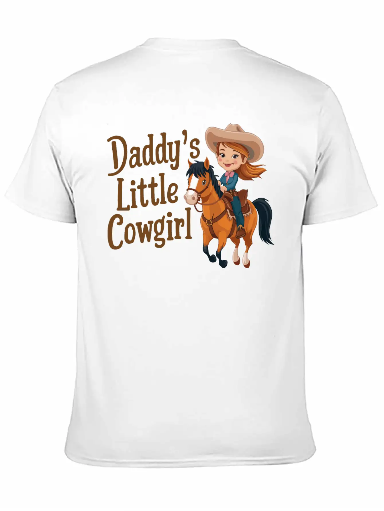 Daddy's Little Cowgirl Stylish Everyday T-Shirt – Unisex Basic Cotton Tee