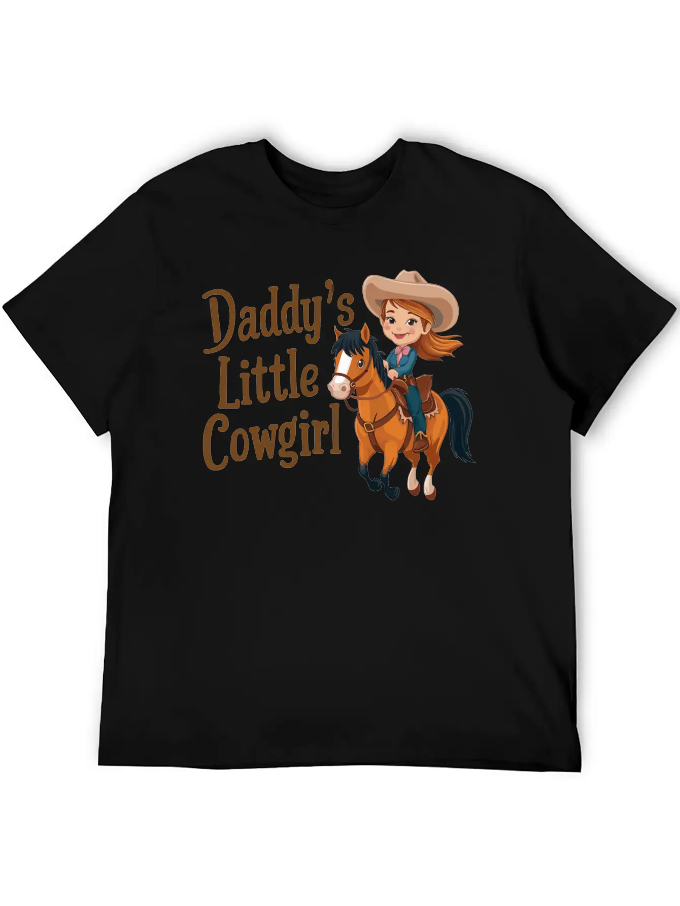 Daddy's Little Cowgirl Stylish Everyday T-Shirt – Unisex Basic Cotton Tee