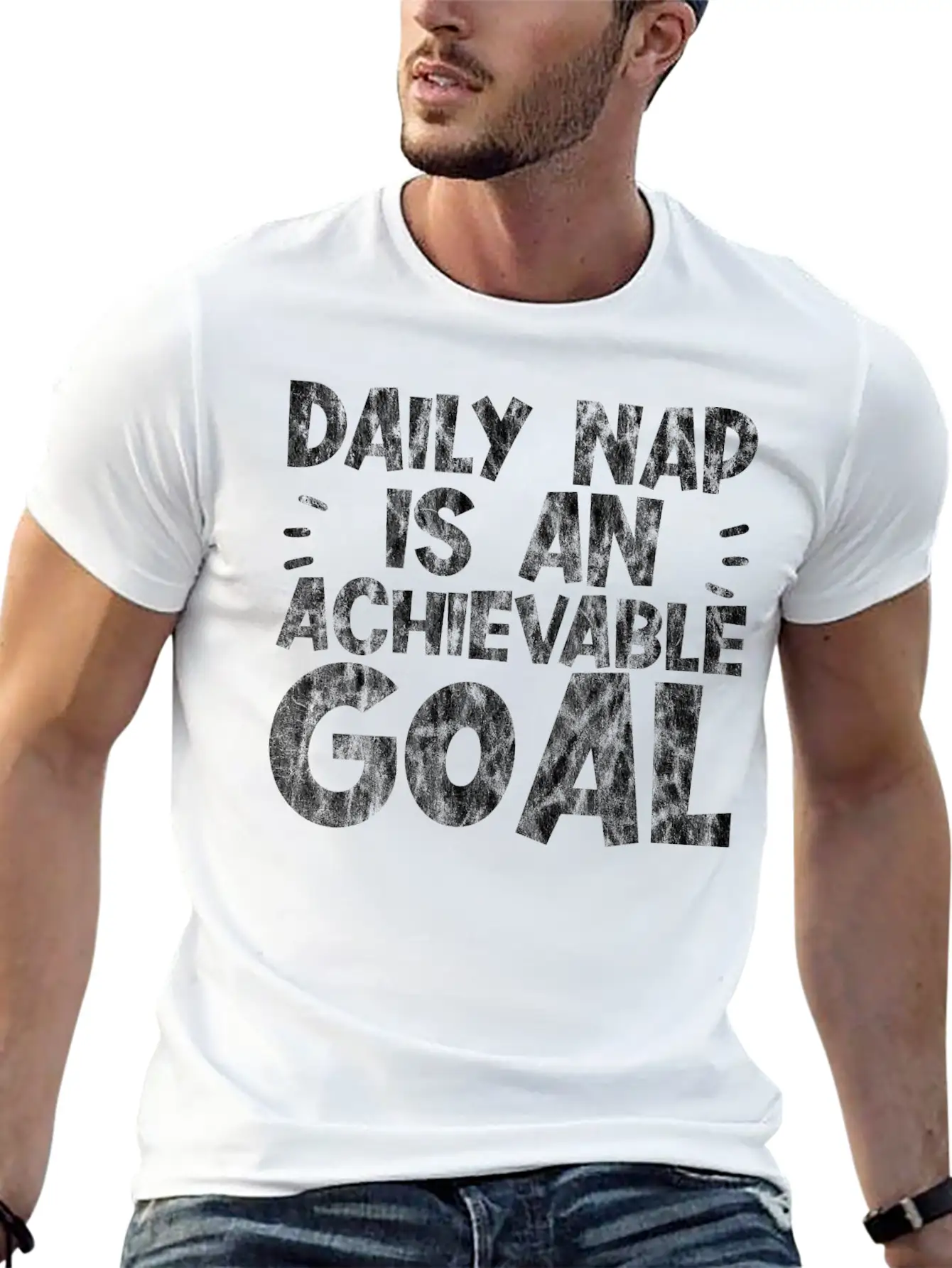 Daily Nap Is An Achievable Goal 3 Unisex Short Sleeve Soft Cotton T-Shirt – Casual Everyday Wear