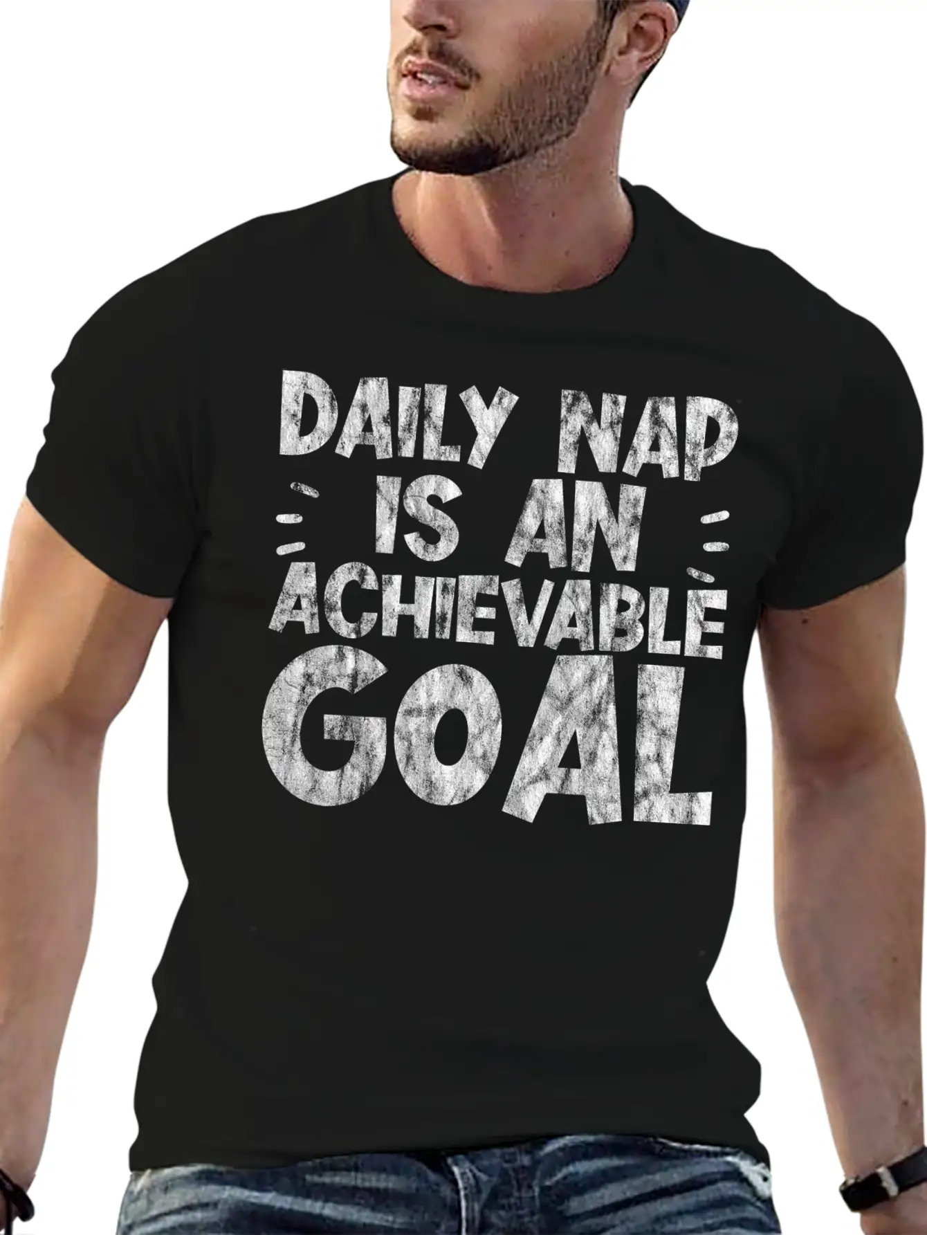 Daily Nap Is An Achievable Goal 3 Unisex Short Sleeve Soft Cotton T-Shirt – Casual Everyday Wear