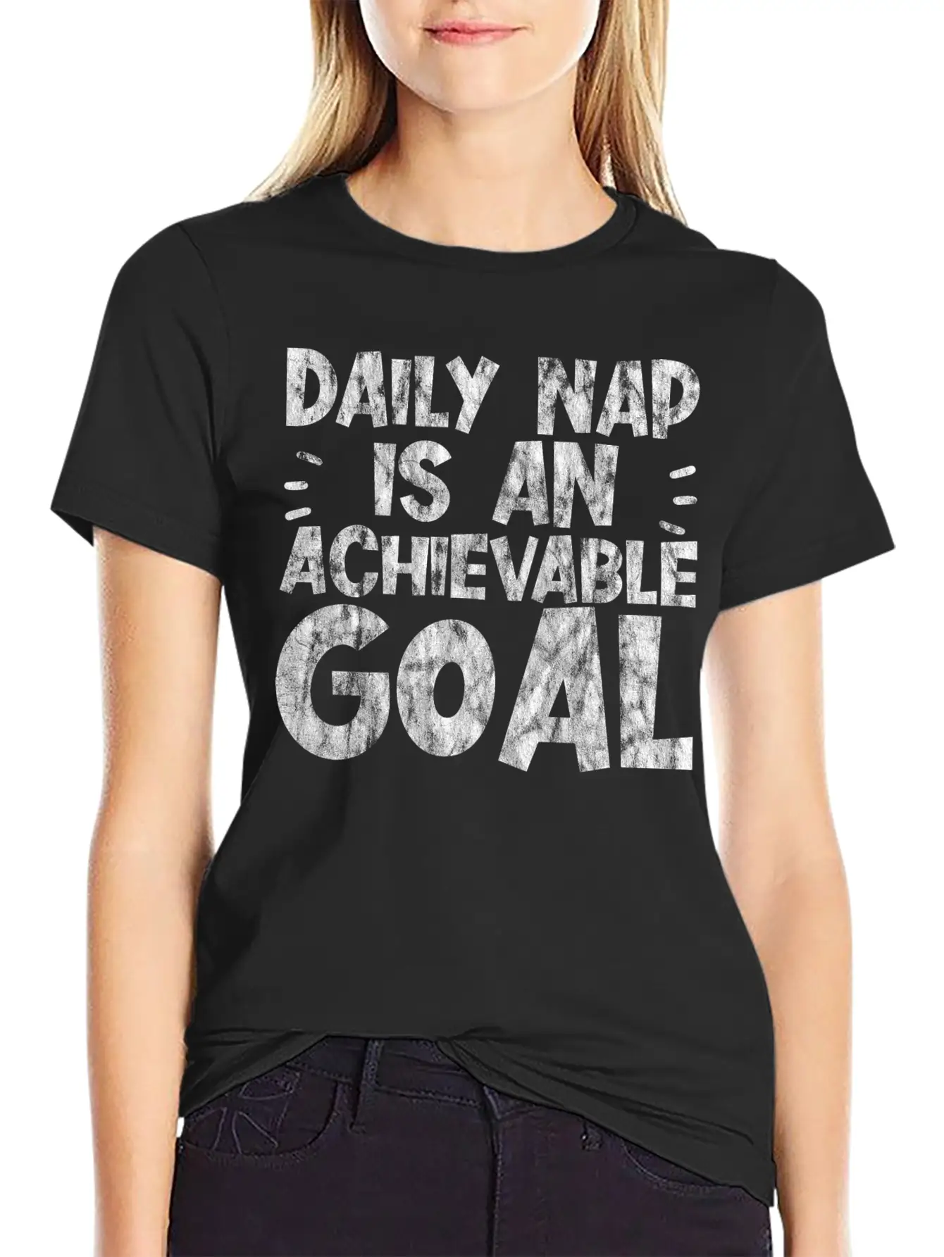 Daily Nap Is An Achievable Goal 3 Unisex Short Sleeve Soft Cotton T-Shirt – Casual Everyday Wear