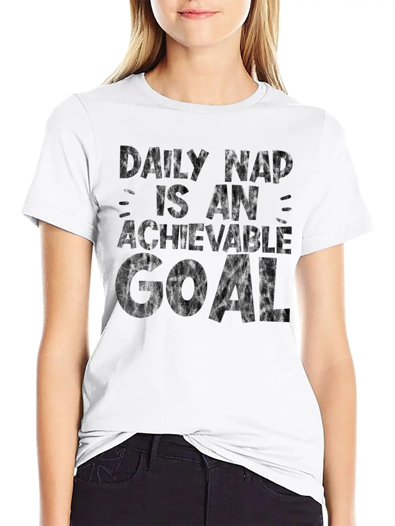Daily Nap Is An Achievable Goal 3 Unisex Short Sleeve Soft Cotton T-Shirt – Casual Everyday Wear