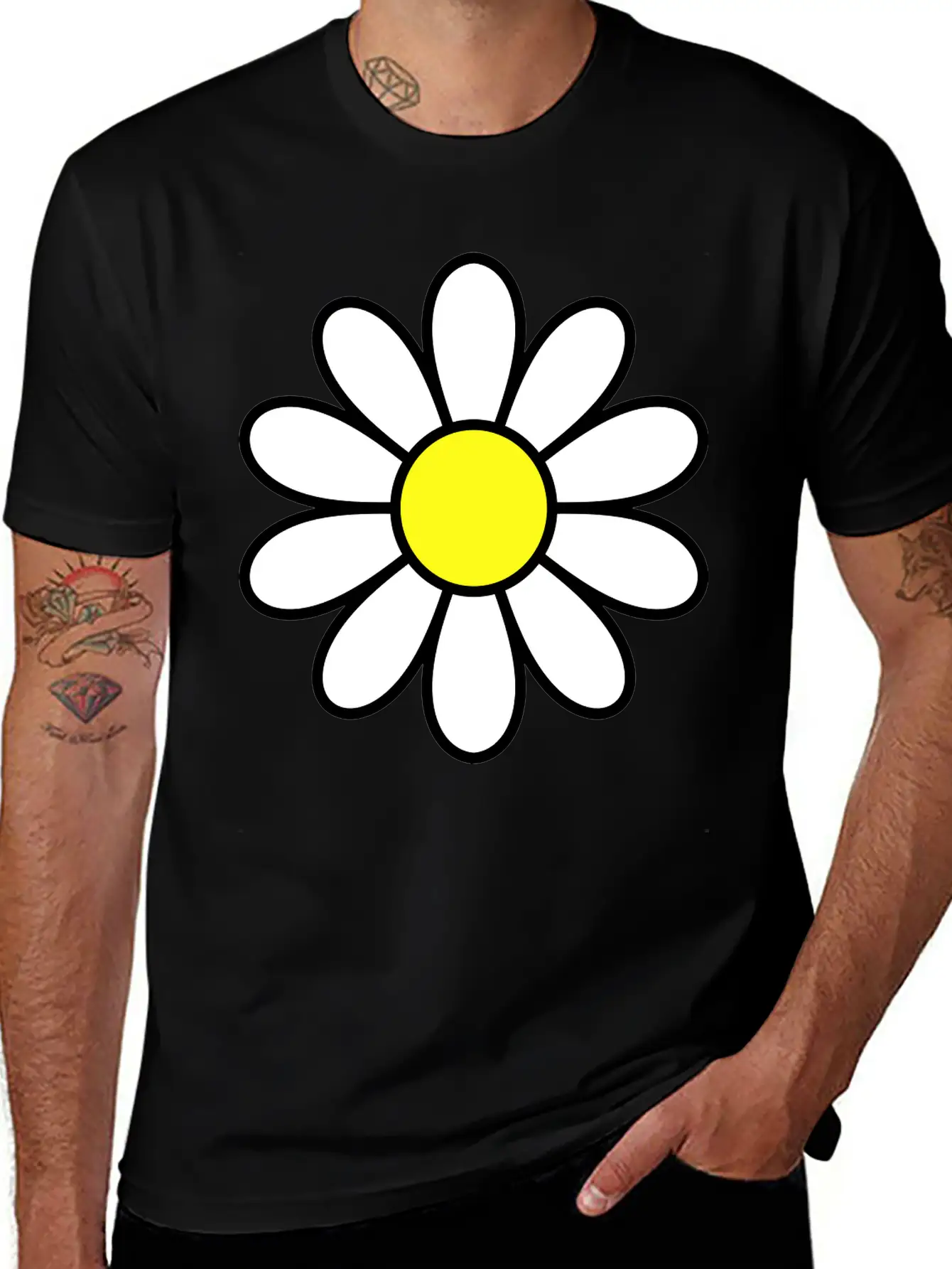 Daisy Comfortable Minimalist Graphic Tee – Summer Style Essential