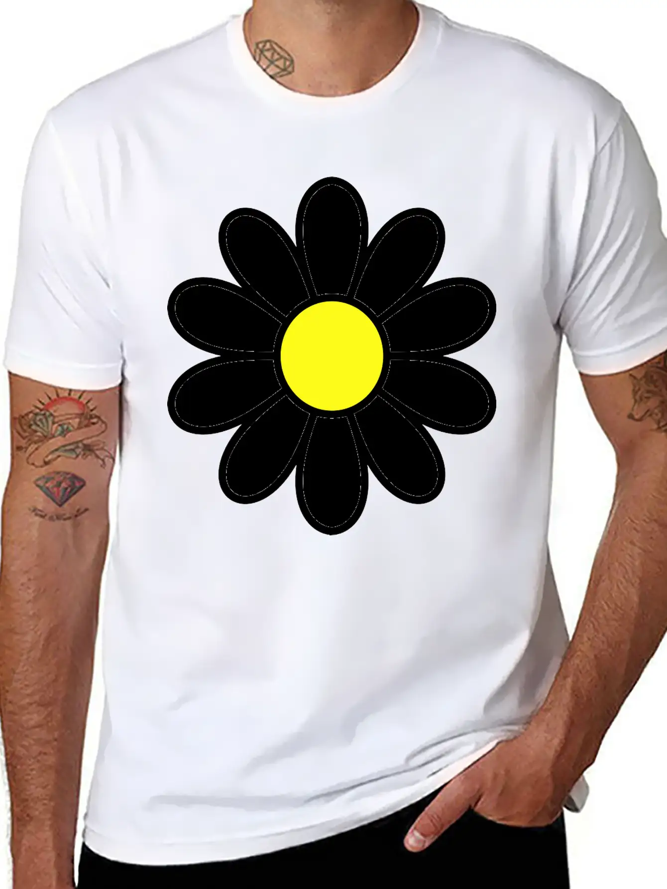 Daisy Comfortable Minimalist Graphic Tee – Summer Style Essential