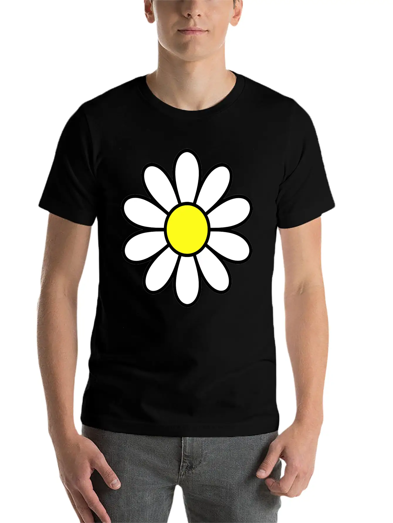 Daisy Comfortable Minimalist Graphic Tee – Summer Style Essential