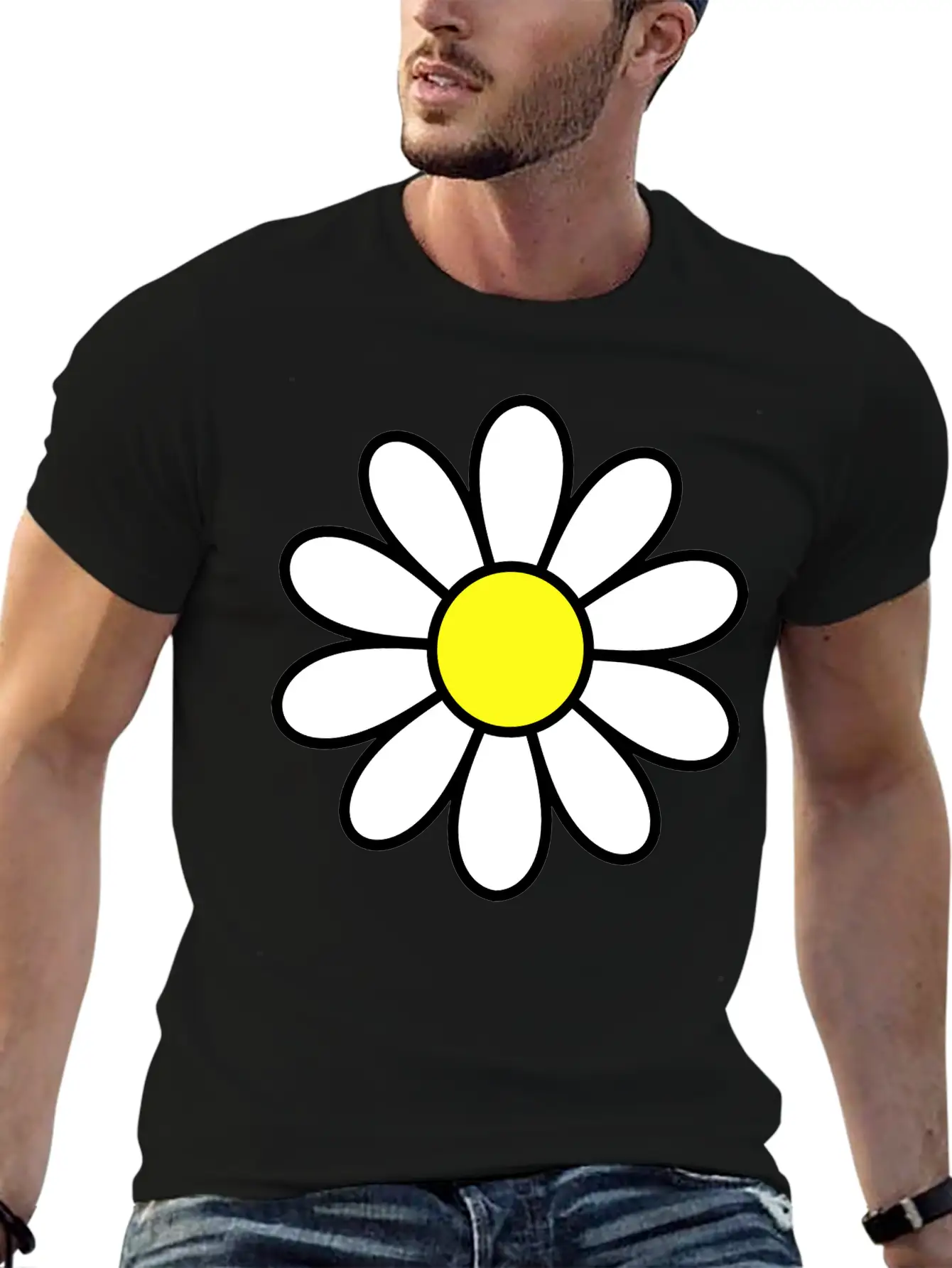 Daisy Comfortable Minimalist Graphic Tee – Summer Style Essential