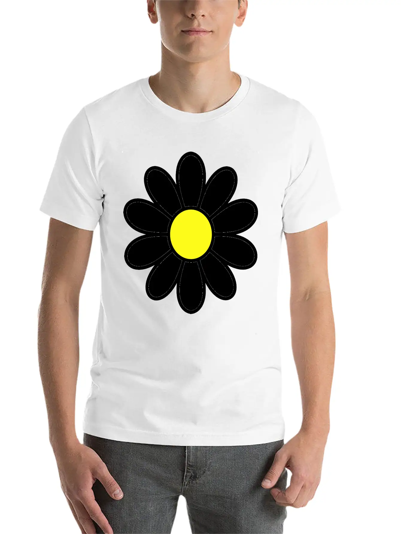 Daisy Comfortable Minimalist Graphic Tee – Summer Style Essential