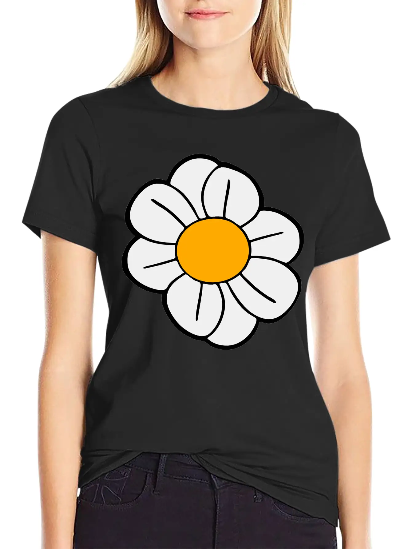 Daisy Flower Buttercup Daisy Comfortable Minimalist Graphic Tee – Summer Style Essential