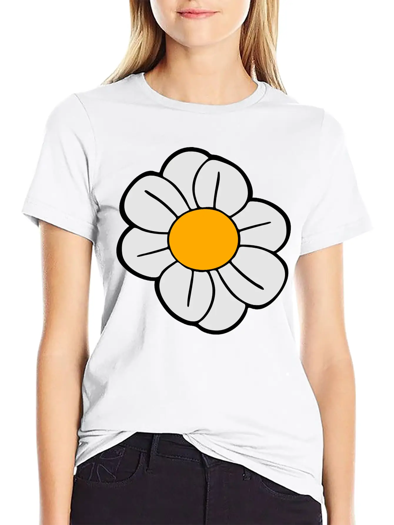Daisy Flower Buttercup Daisy Comfortable Minimalist Graphic Tee – Summer Style Essential