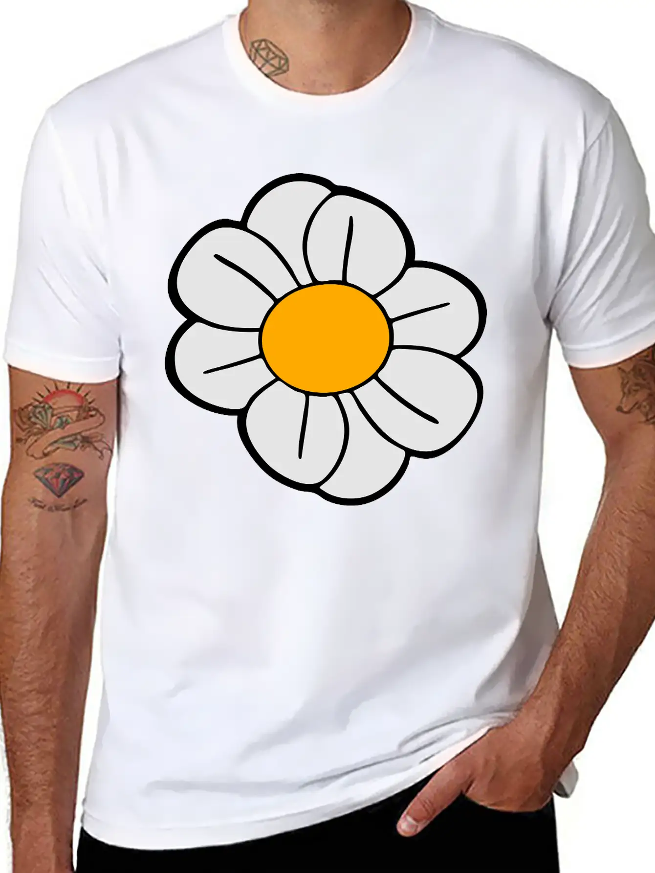 Daisy Flower Buttercup Daisy Comfortable Minimalist Graphic Tee – Summer Style Essential