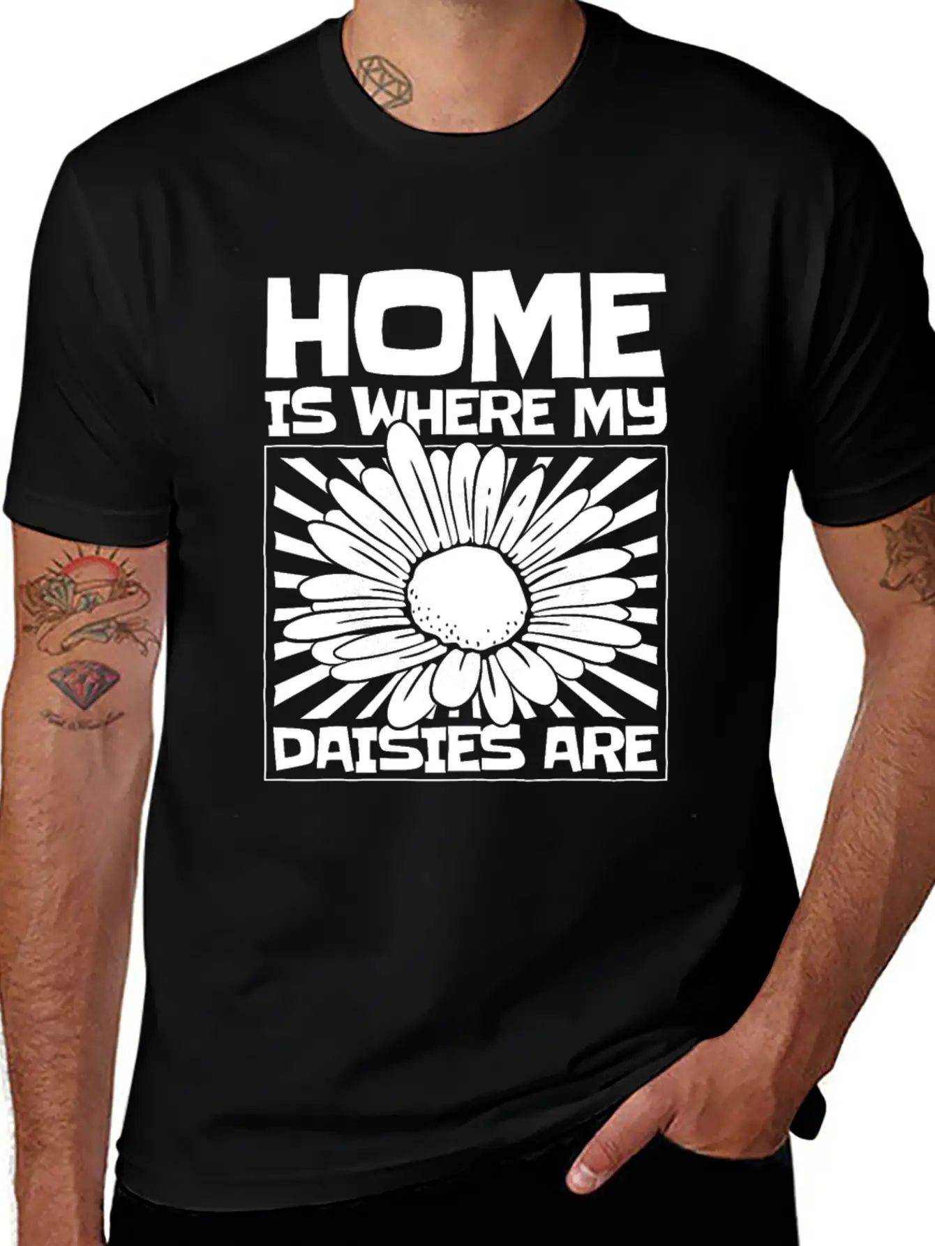 Daisy Garden Gardening Gardener Basic Graphic T-Shirt – Daily Comfort In Soft Cotton