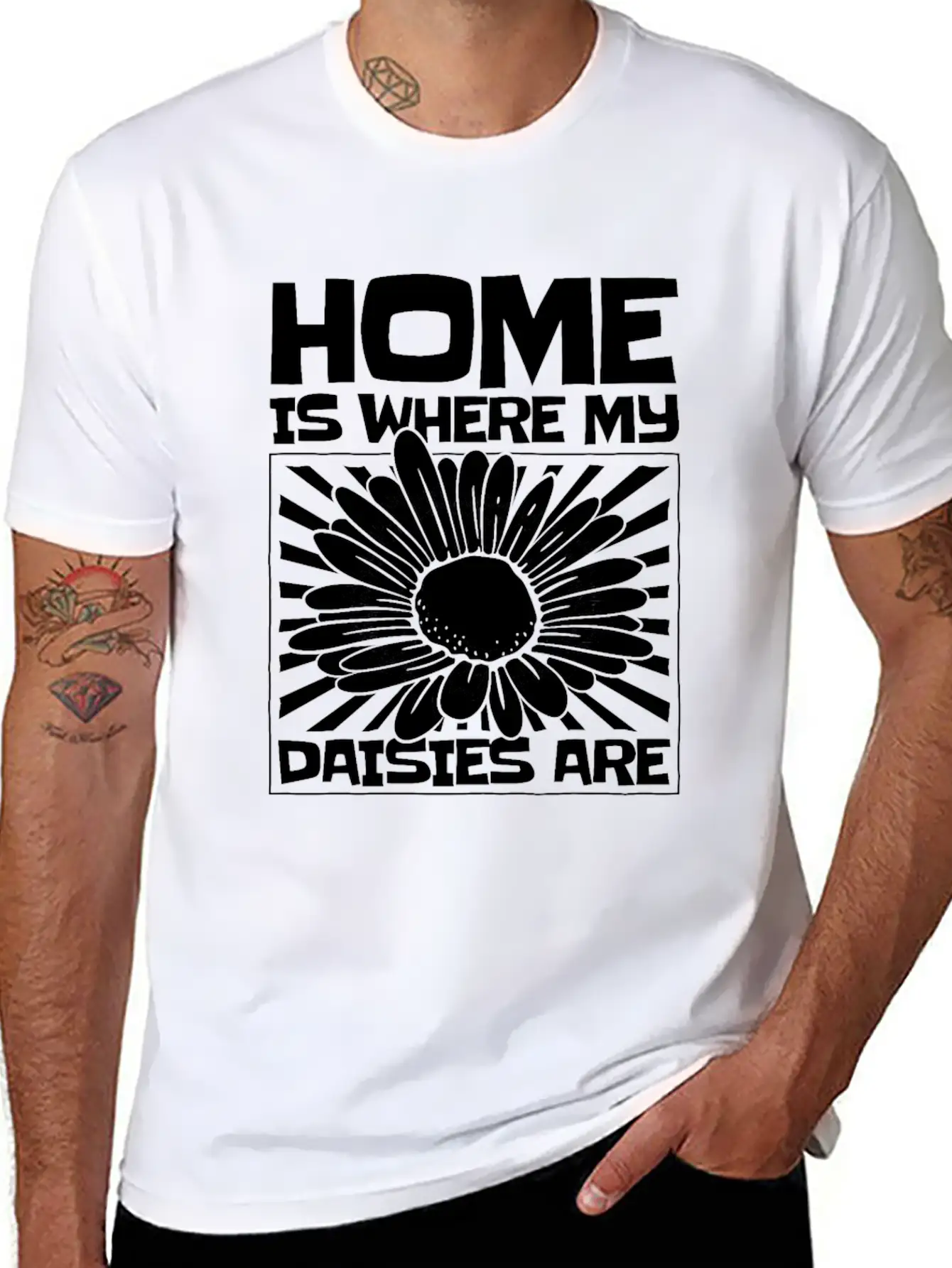 Daisy Garden Gardening Gardener Basic Graphic T-Shirt – Daily Comfort In Soft Cotton