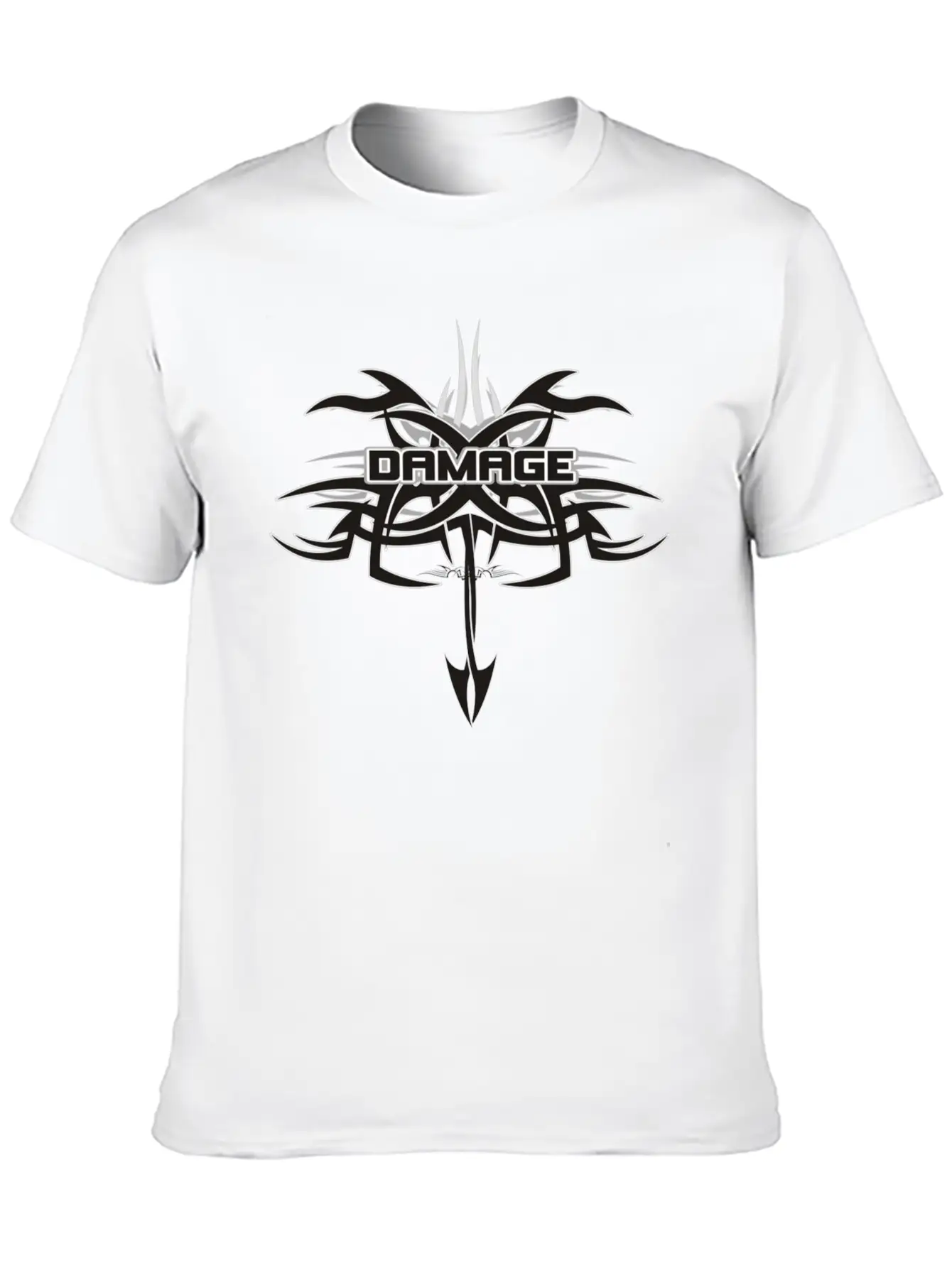 Damage Tribal 1 Unisex Short Sleeve Soft Cotton T-Shirt – Casual Everyday Wear