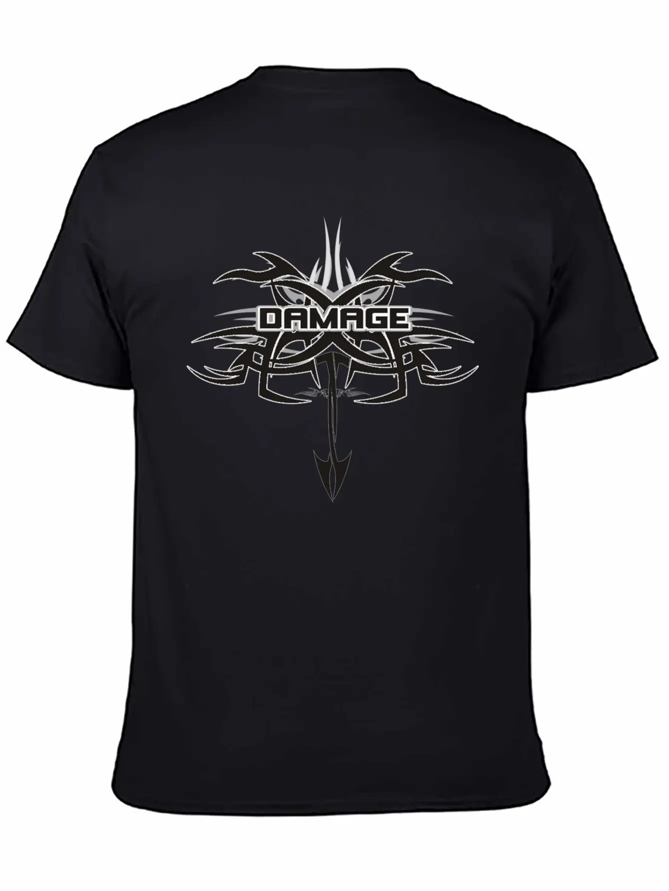 Damage Tribal 1 Unisex Short Sleeve Soft Cotton T-Shirt – Casual Everyday Wear