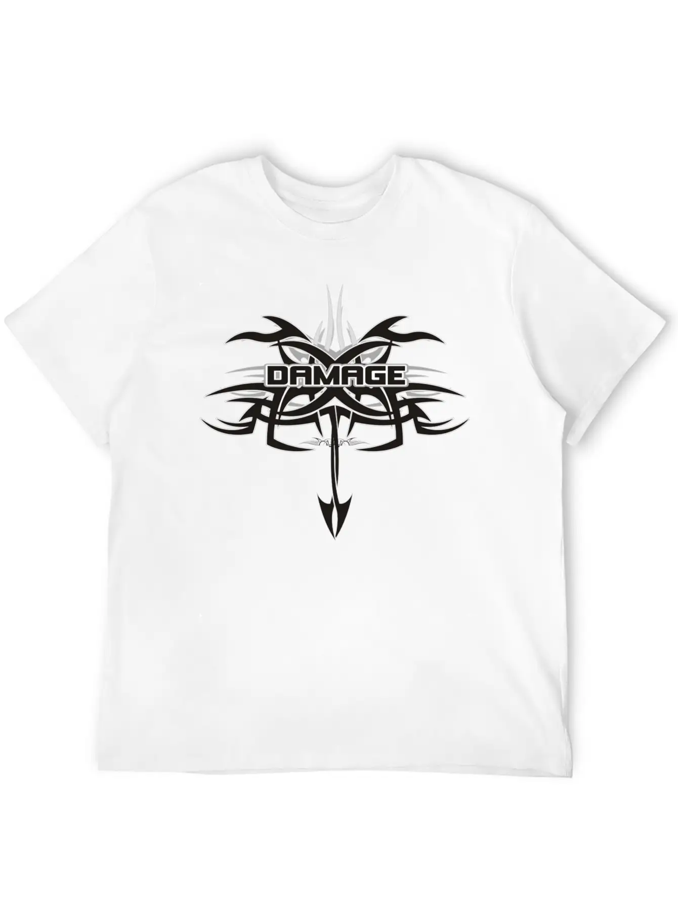 Damage Tribal 1 Unisex Short Sleeve Soft Cotton T-Shirt – Casual Everyday Wear