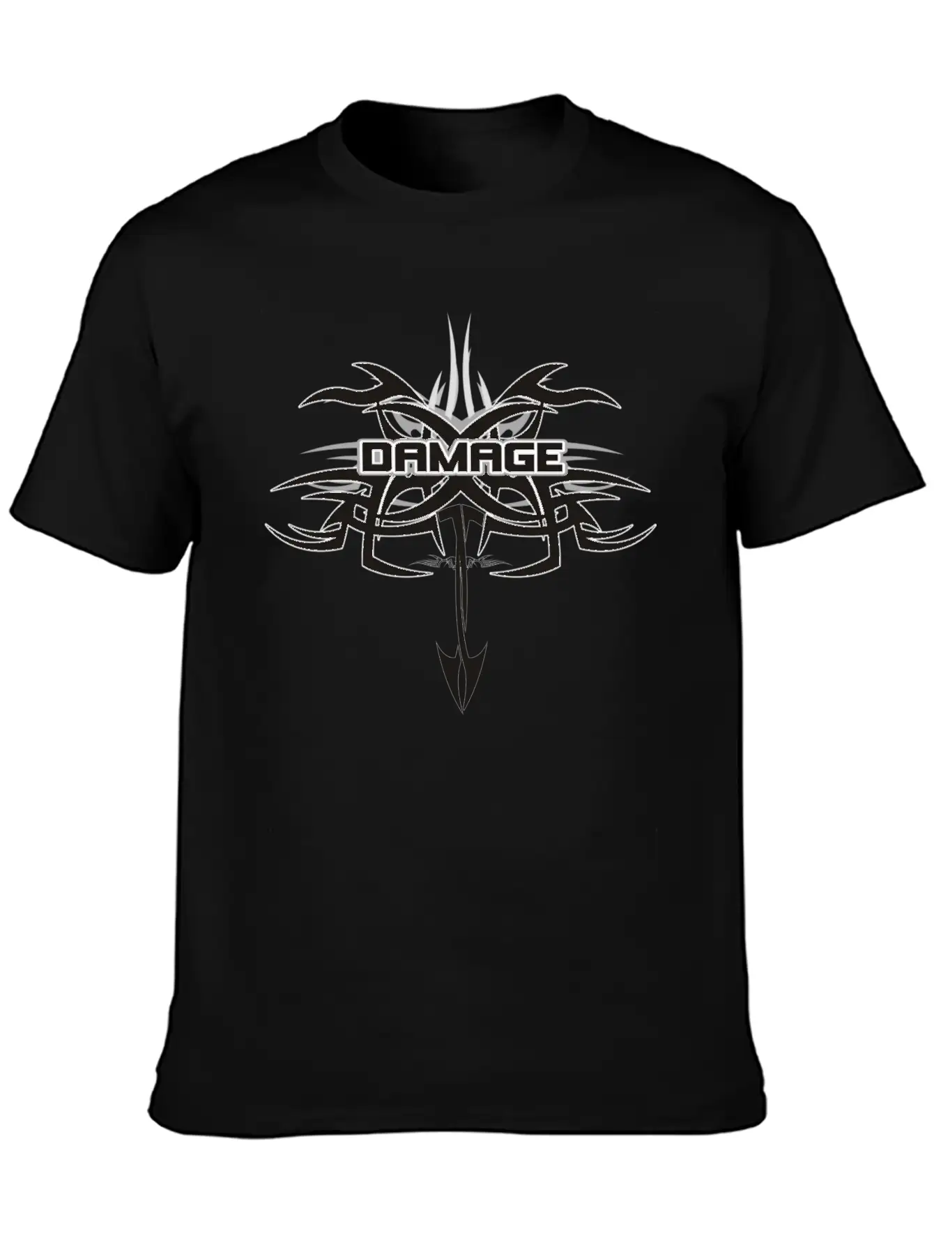 Damage Tribal 1 Unisex Short Sleeve Soft Cotton T-Shirt – Casual Everyday Wear