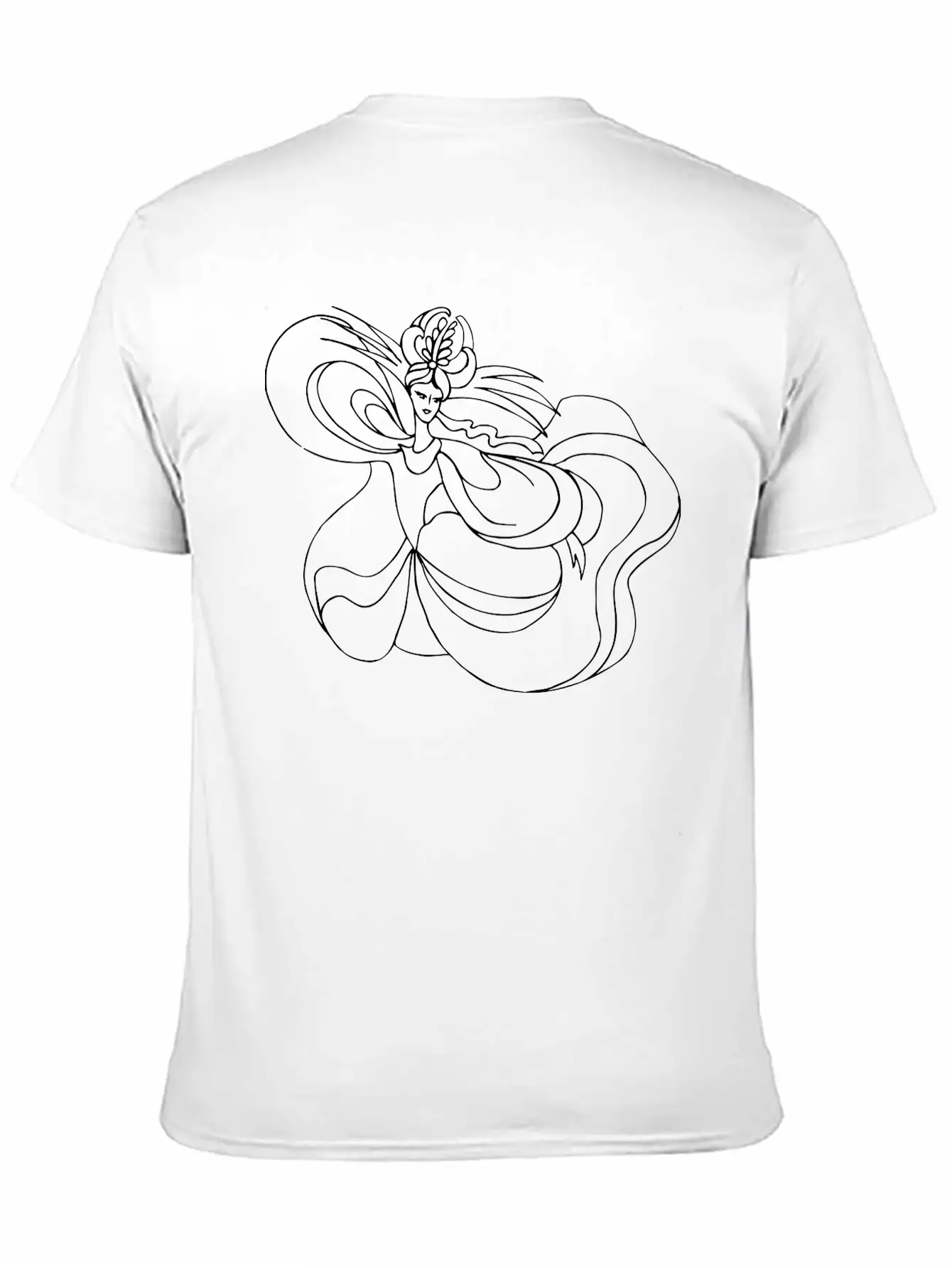 Dancer 31 Line Drawing Relaxed Everyday Tee – Lightweight And Durable Cotton