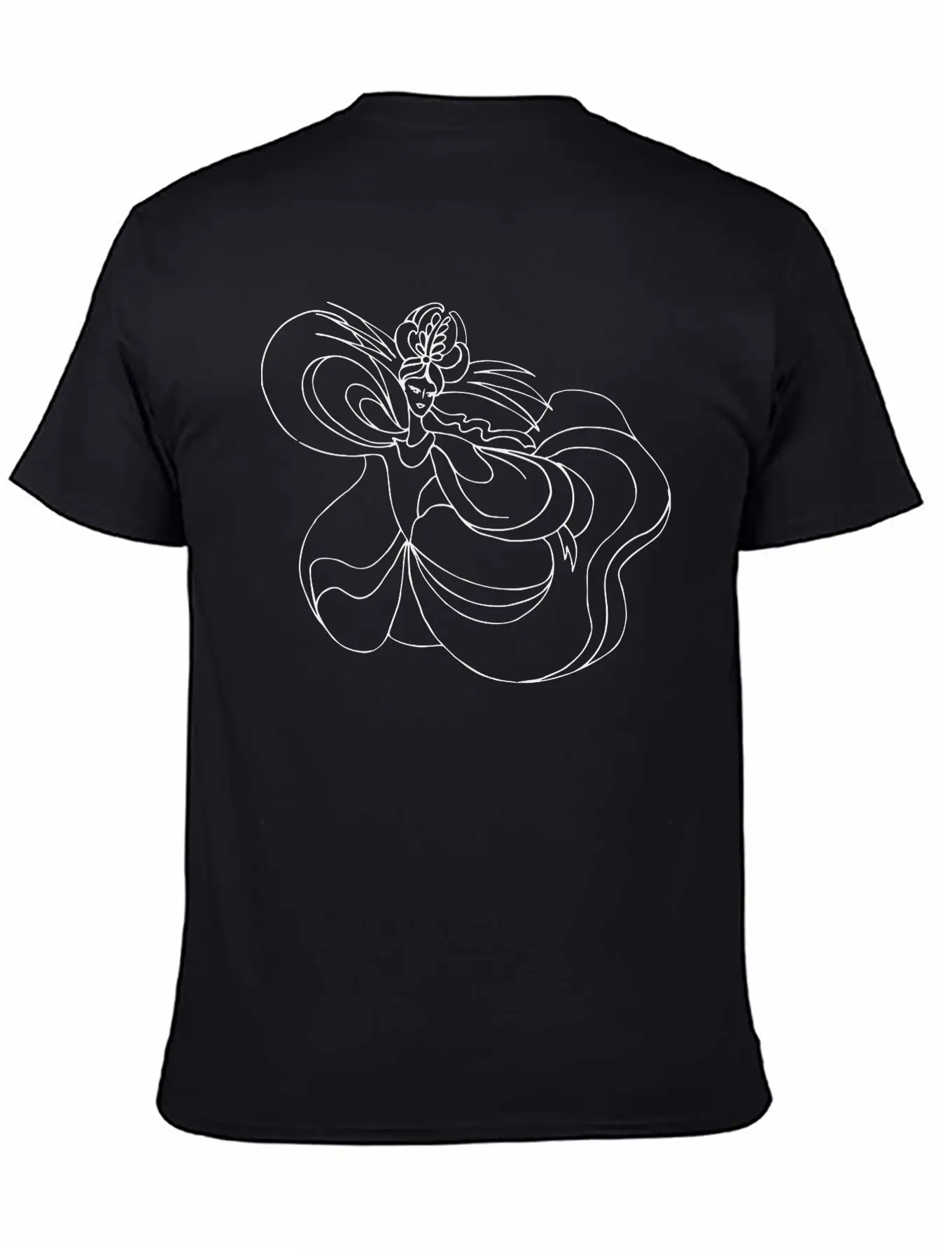 Dancer 31 Line Drawing Relaxed Everyday Tee – Lightweight And Durable Cotton