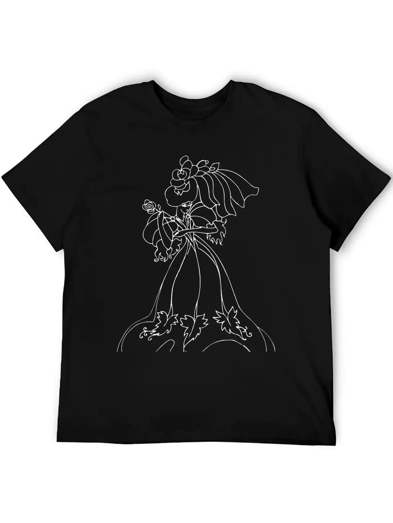 Dancer 8 Line Drawing Unisex Short Sleeve Soft Cotton T-Shirt – Casual Everyday Wear