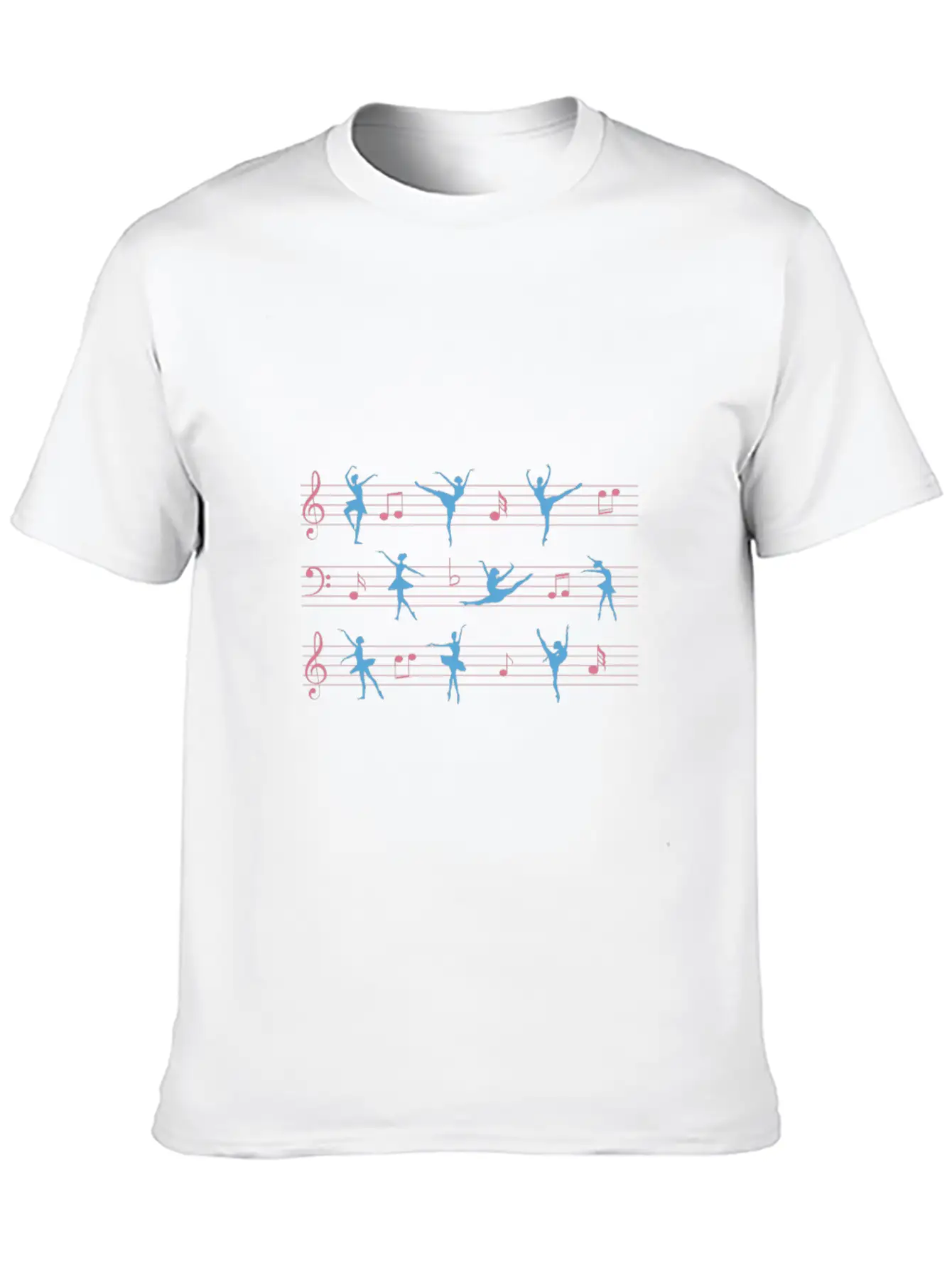 Dancer Ballerina Art Unisex Short Sleeve Soft Cotton T-Shirt – Casual Everyday Wear