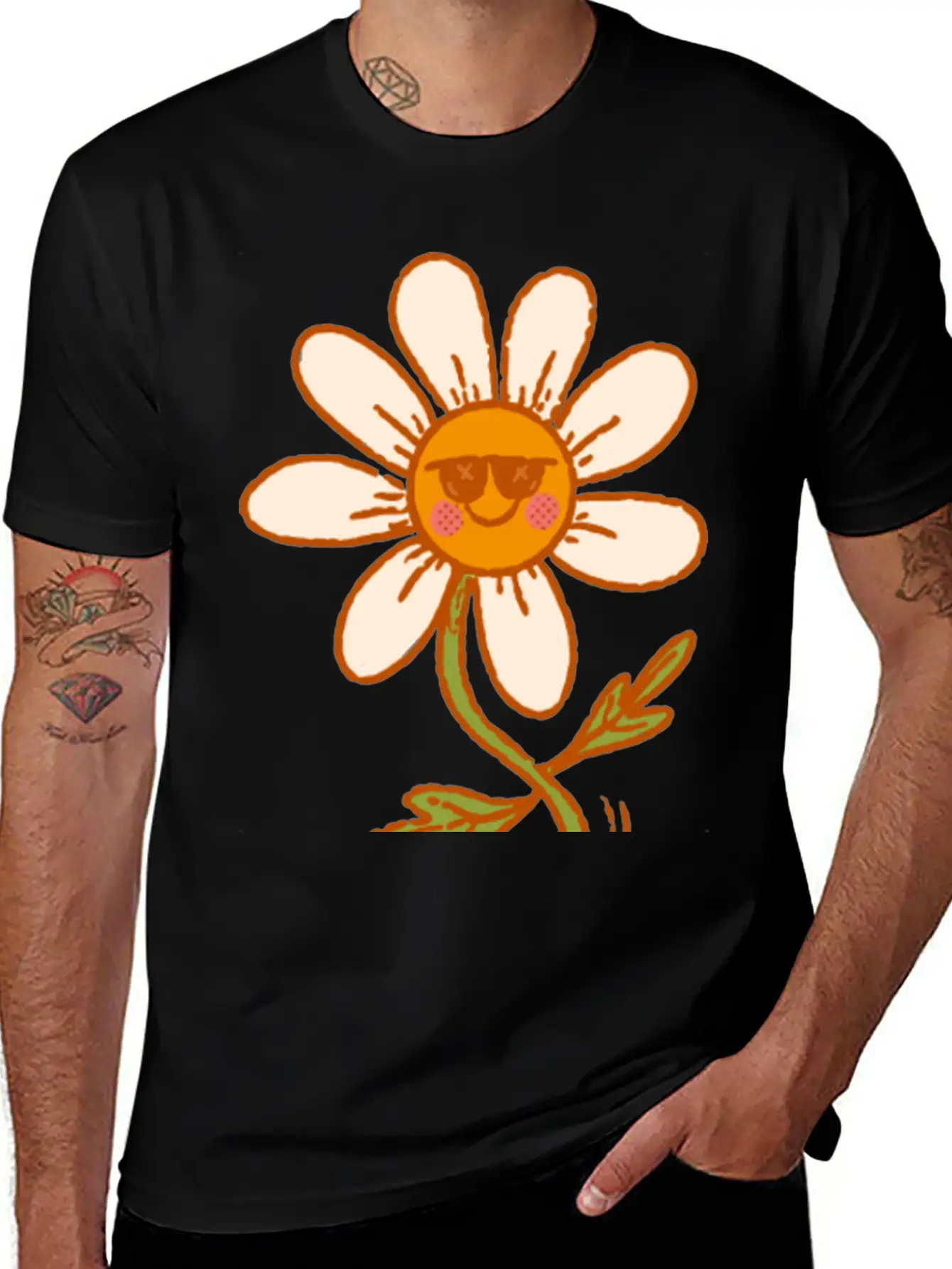 Dancing Daisy Essential Unisex Summer Tee – Soft Cotton Casual Fit