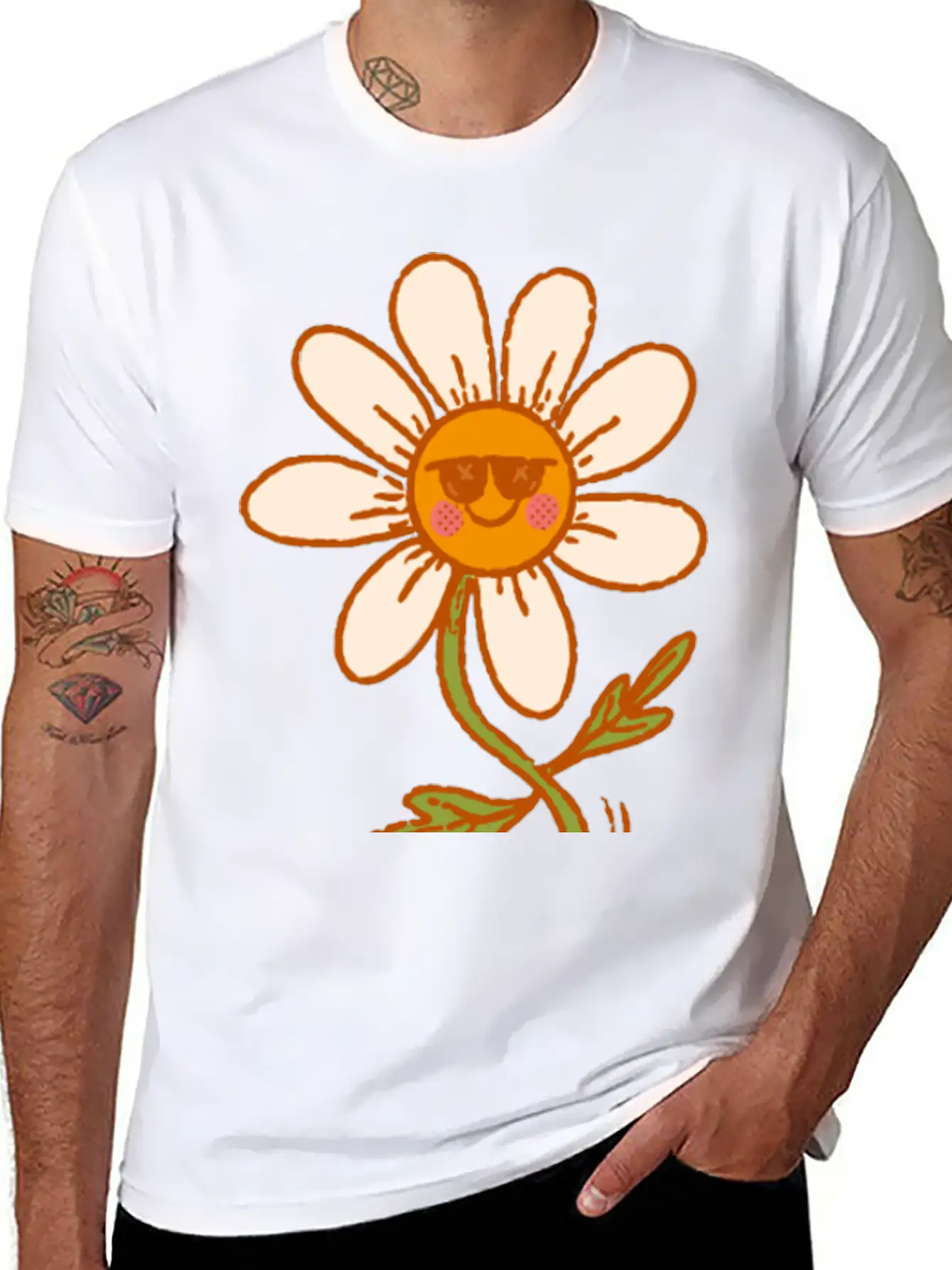 Dancing Daisy Essential Unisex Summer Tee – Soft Cotton Casual Fit