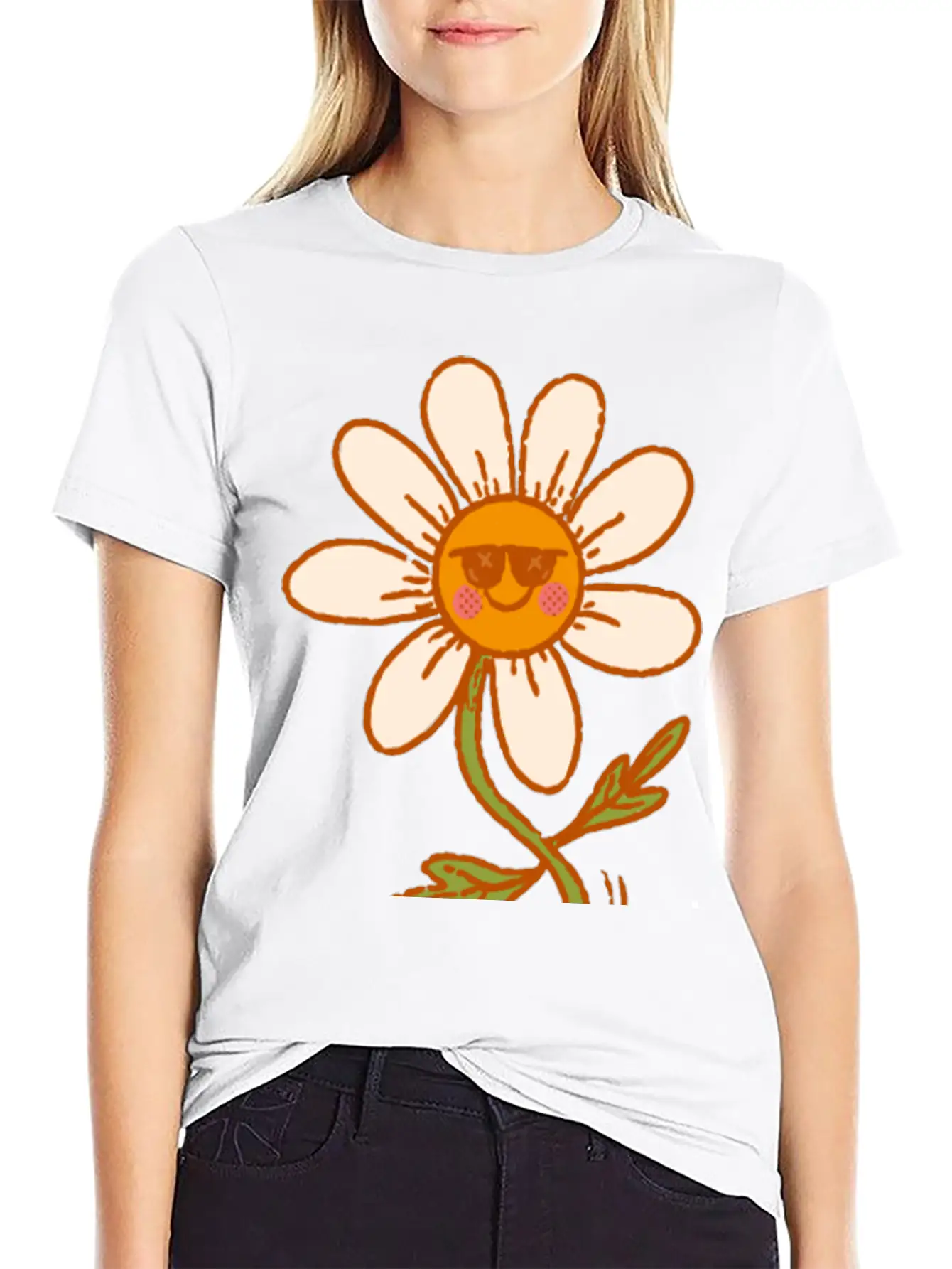 Dancing Daisy Essential Unisex Summer Tee – Soft Cotton Casual Fit