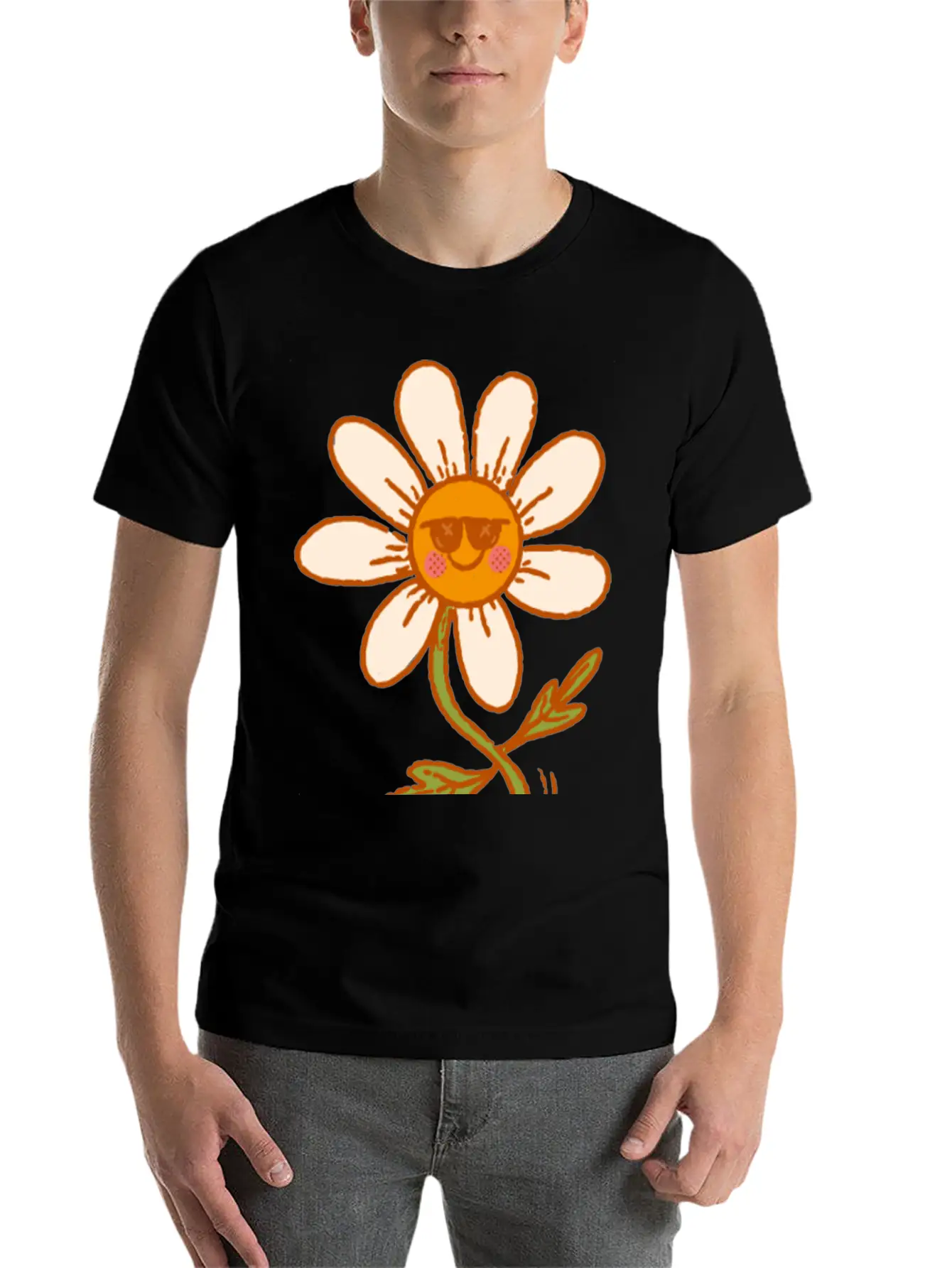 Dancing Daisy Essential Unisex Summer Tee – Soft Cotton Casual Fit