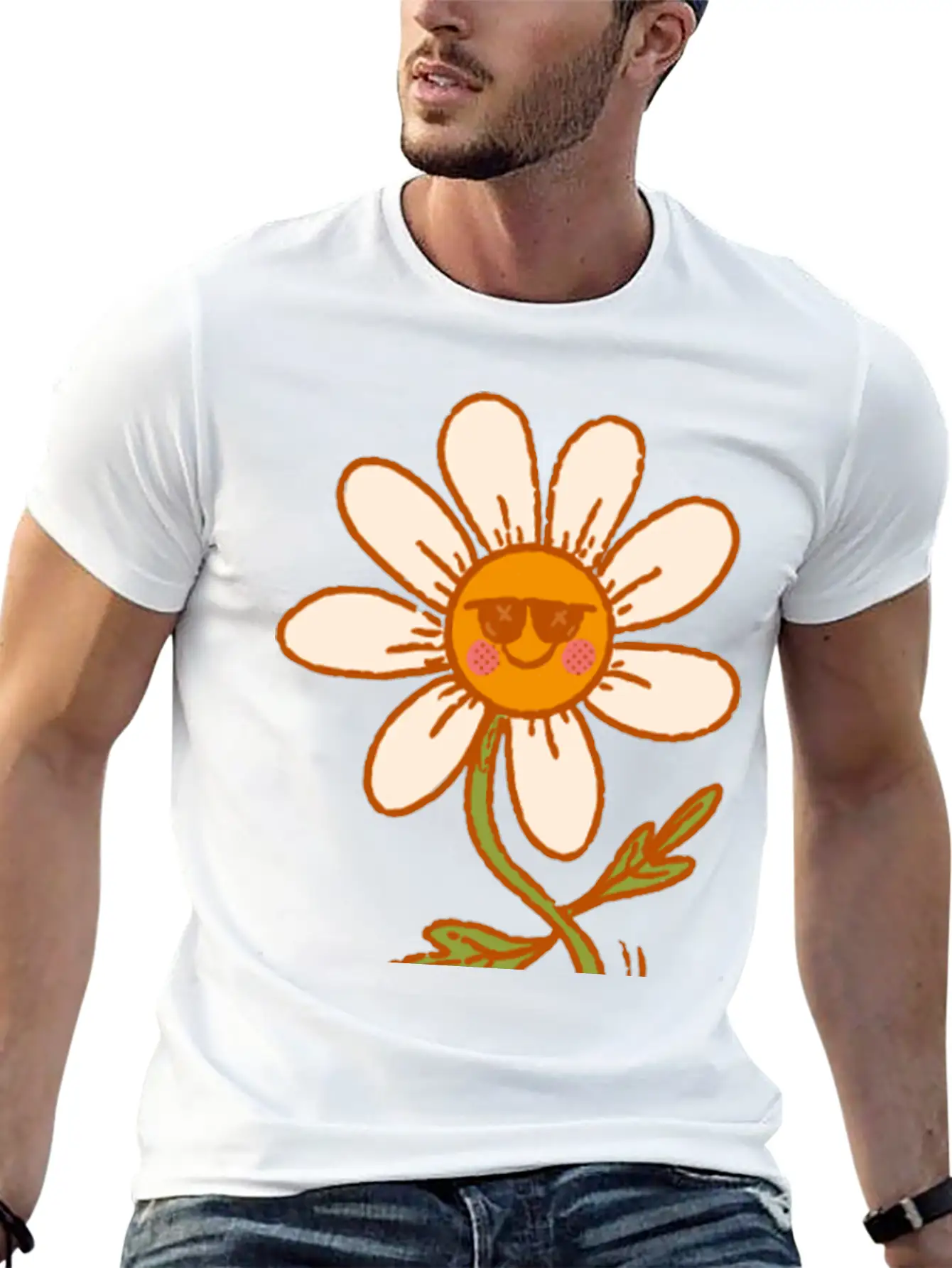 Dancing Daisy Essential Unisex Summer Tee – Soft Cotton Casual Fit