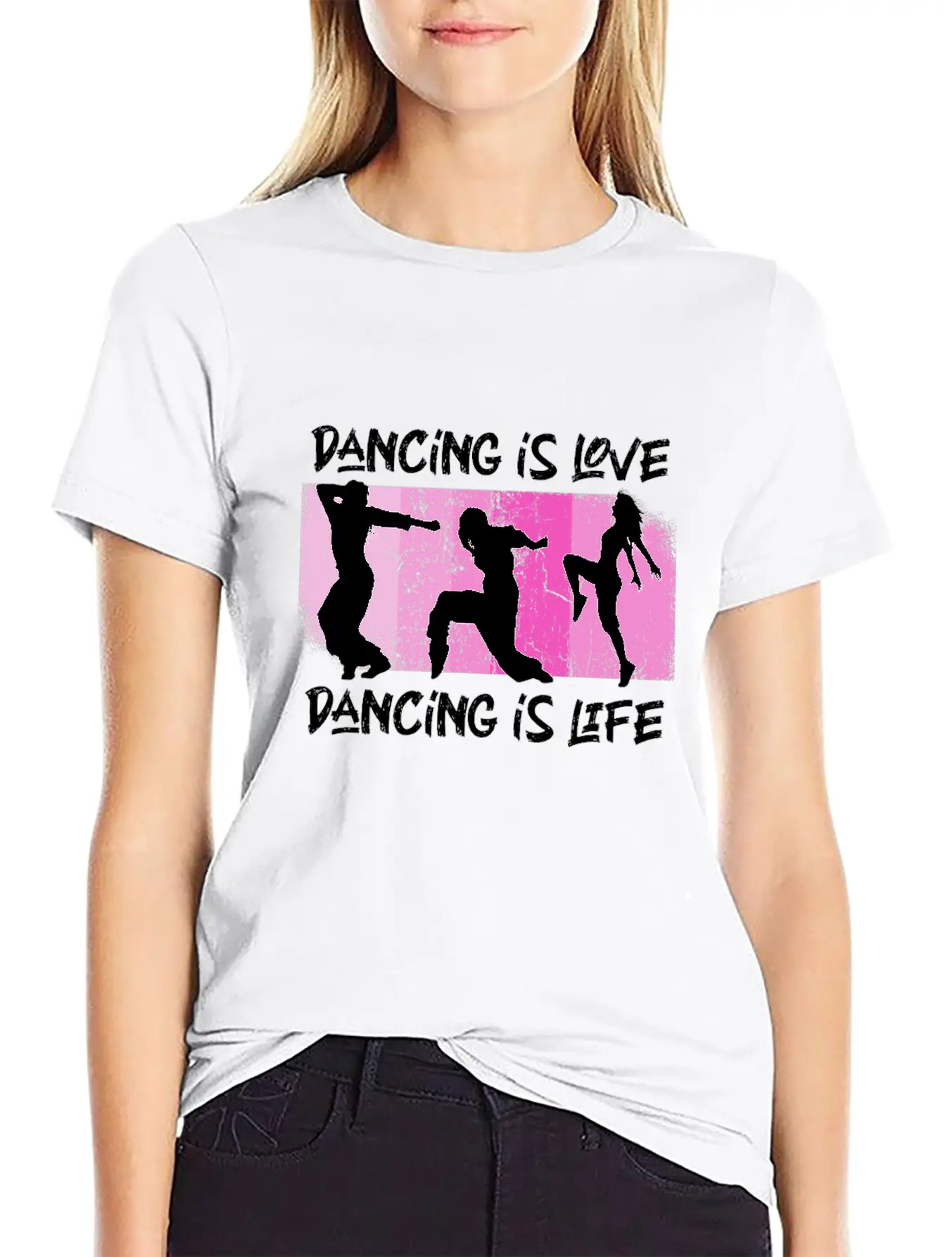Dancing Is Love Dancing Is Life Essential Unisex Summer Tee – Soft Cotton Casual Fit