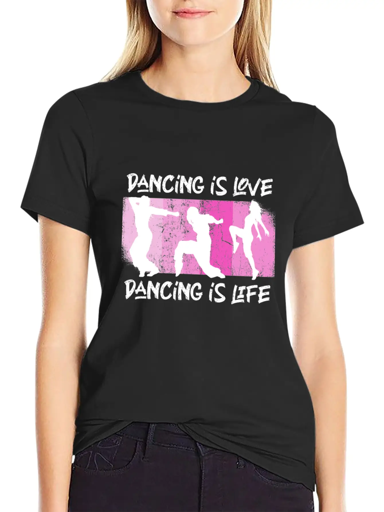 Dancing Is Love Dancing Is Life Essential Unisex Summer Tee – Soft Cotton Casual Fit
