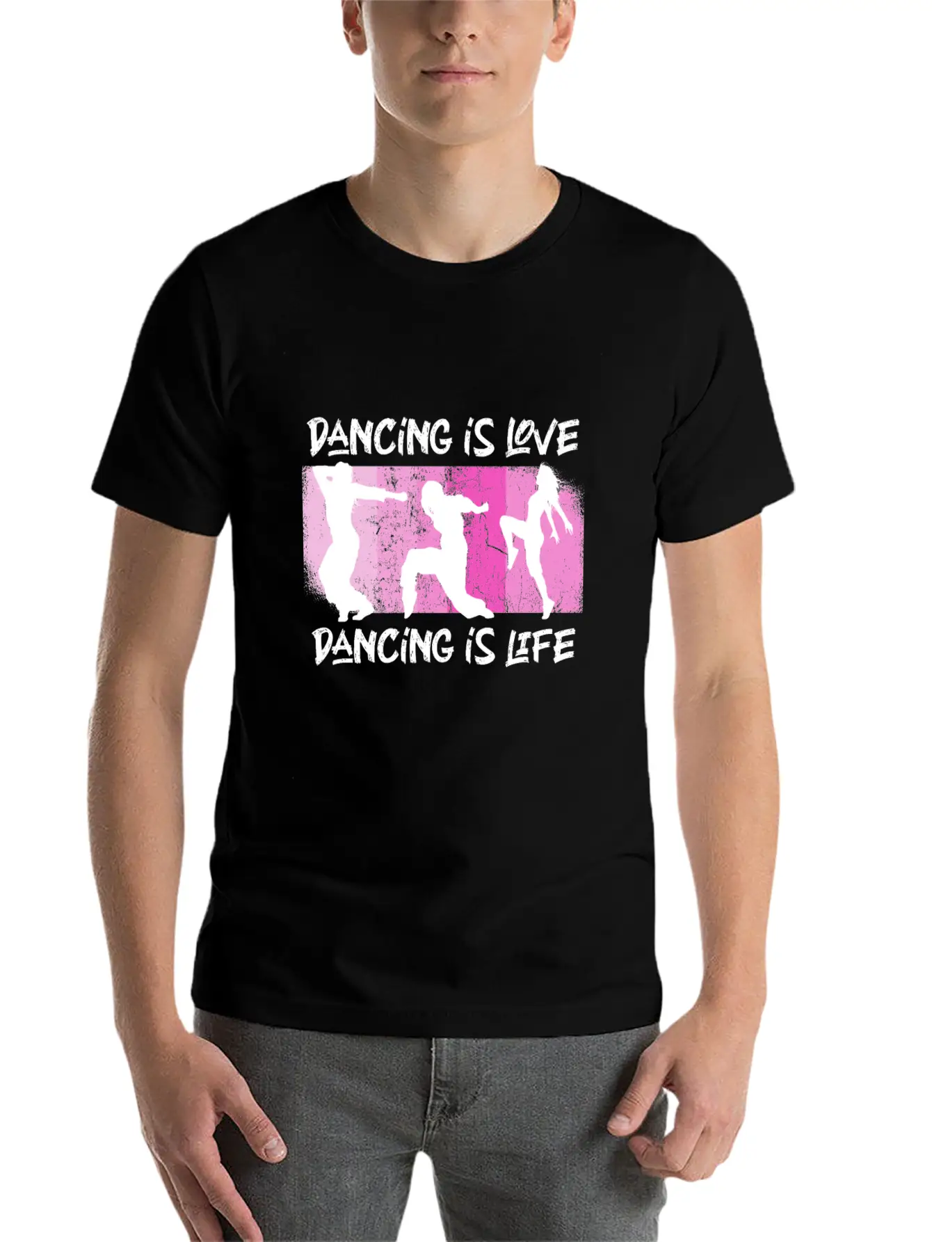 Dancing Is Love Dancing Is Life Essential Unisex Summer Tee – Soft Cotton Casual Fit